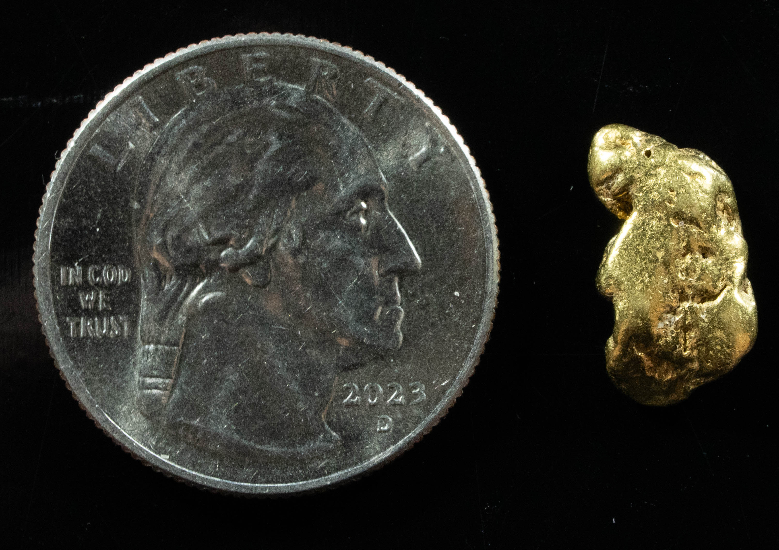 #322 Alaskan BC Natural Gold Nugget 2.98 Grams Genuine