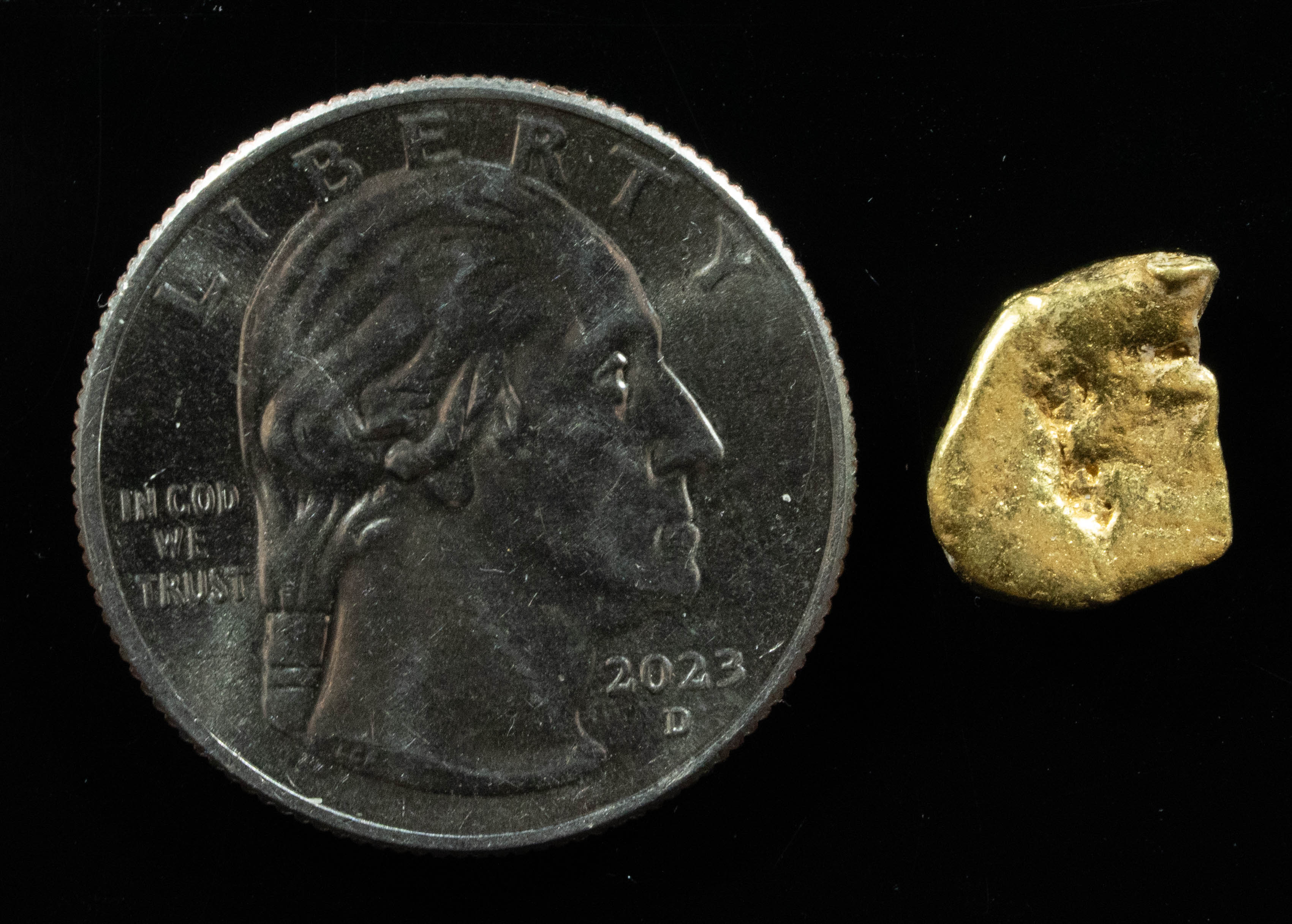 #326 Alaskan BC Natural Gold Nugget 2.35 Grams Genuine