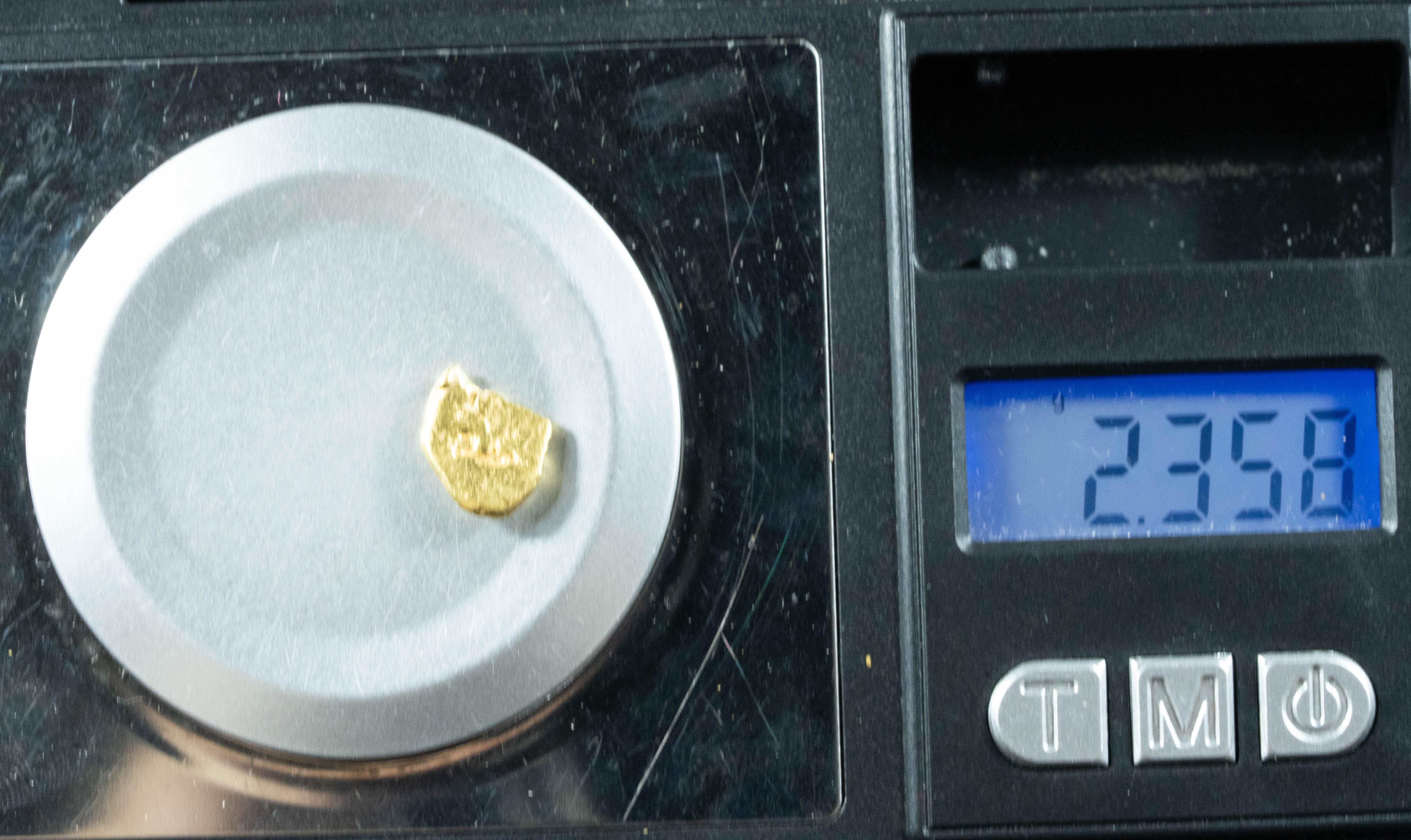#326 Alaskan BC Natural Gold Nugget 2.35 Grams Genuine