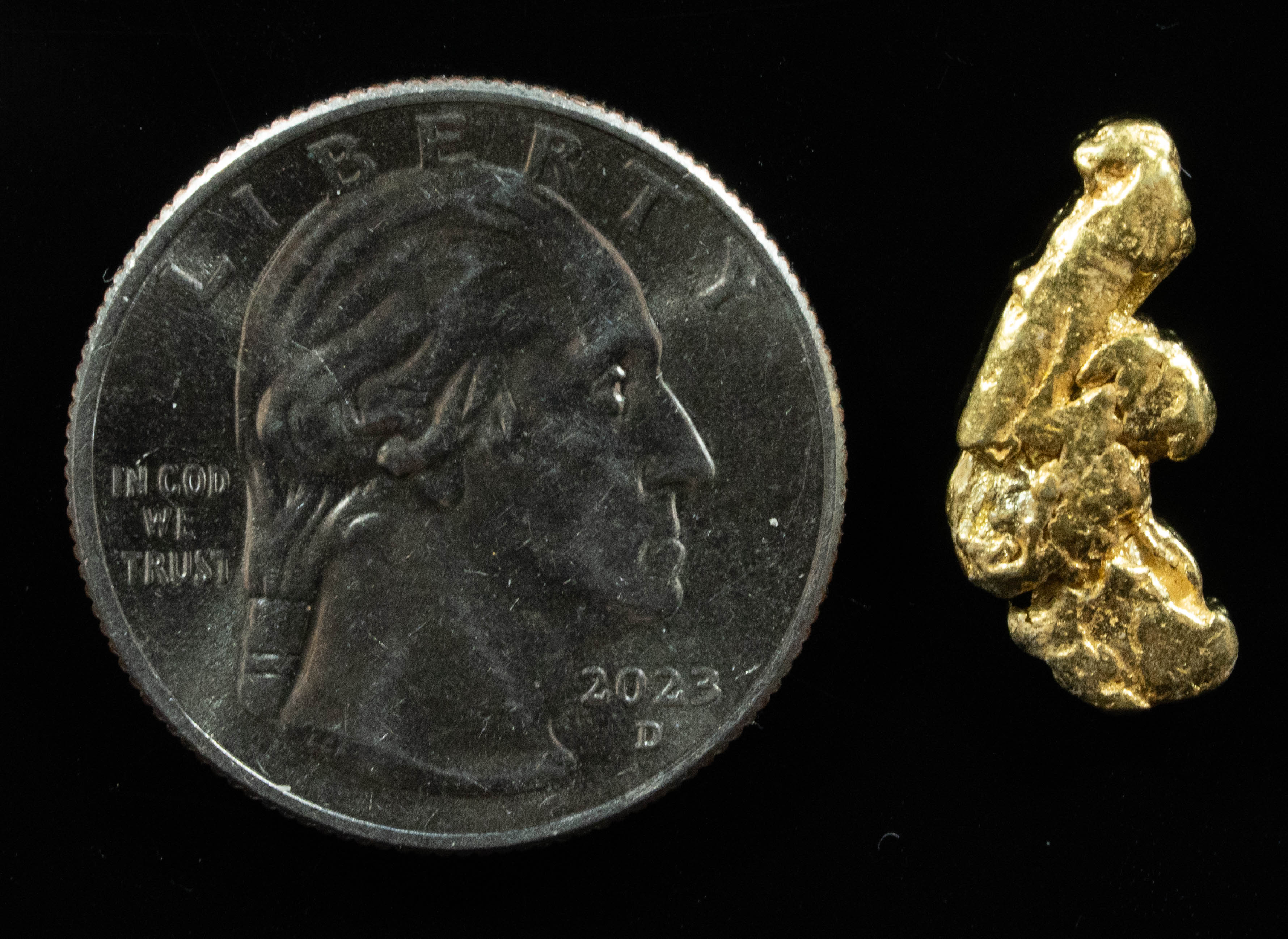 #328 Alaskan BC Natural Gold Nugget 2.55 Grams Genuine