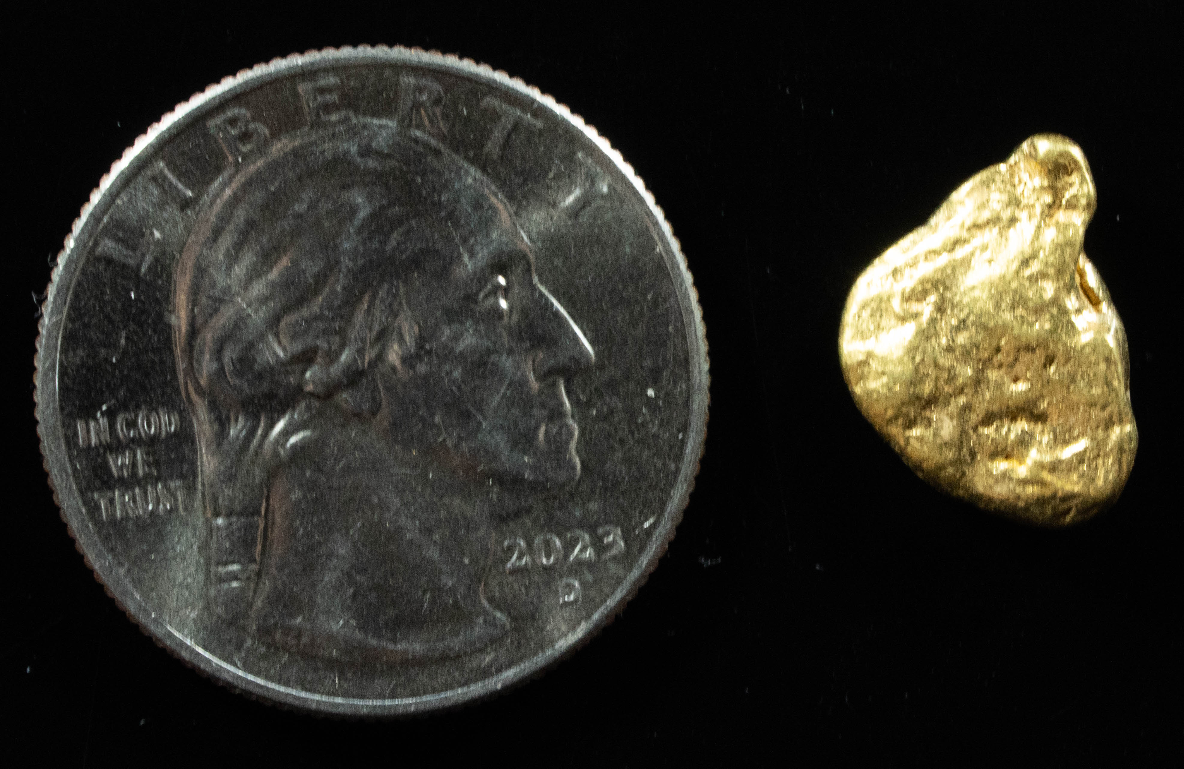 #337 Alaskan BC Natural Gold Nugget 3.72 Grams Genuine