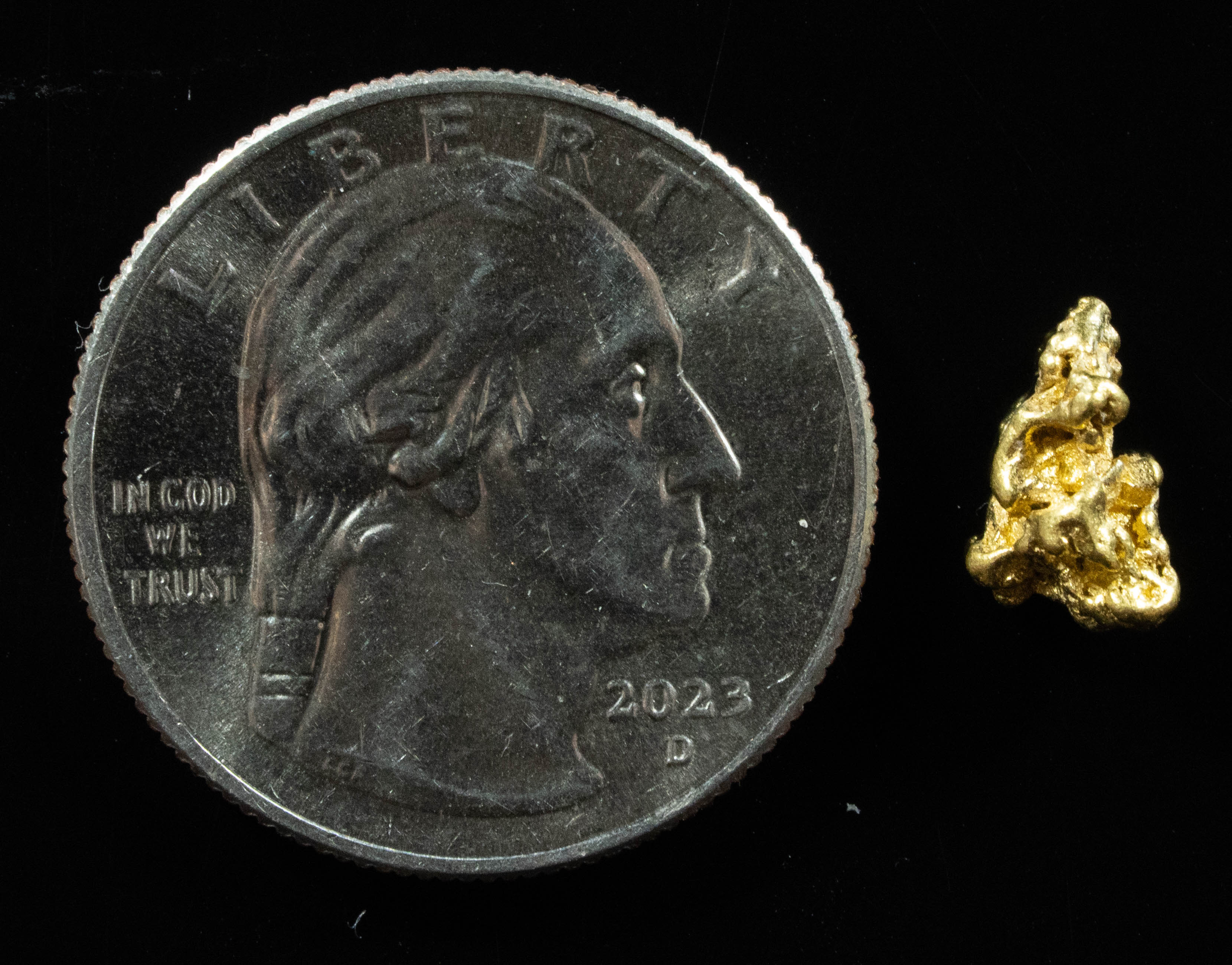 #21 Alaskan BC Natural Gold Nugget .92 Grams Genuine