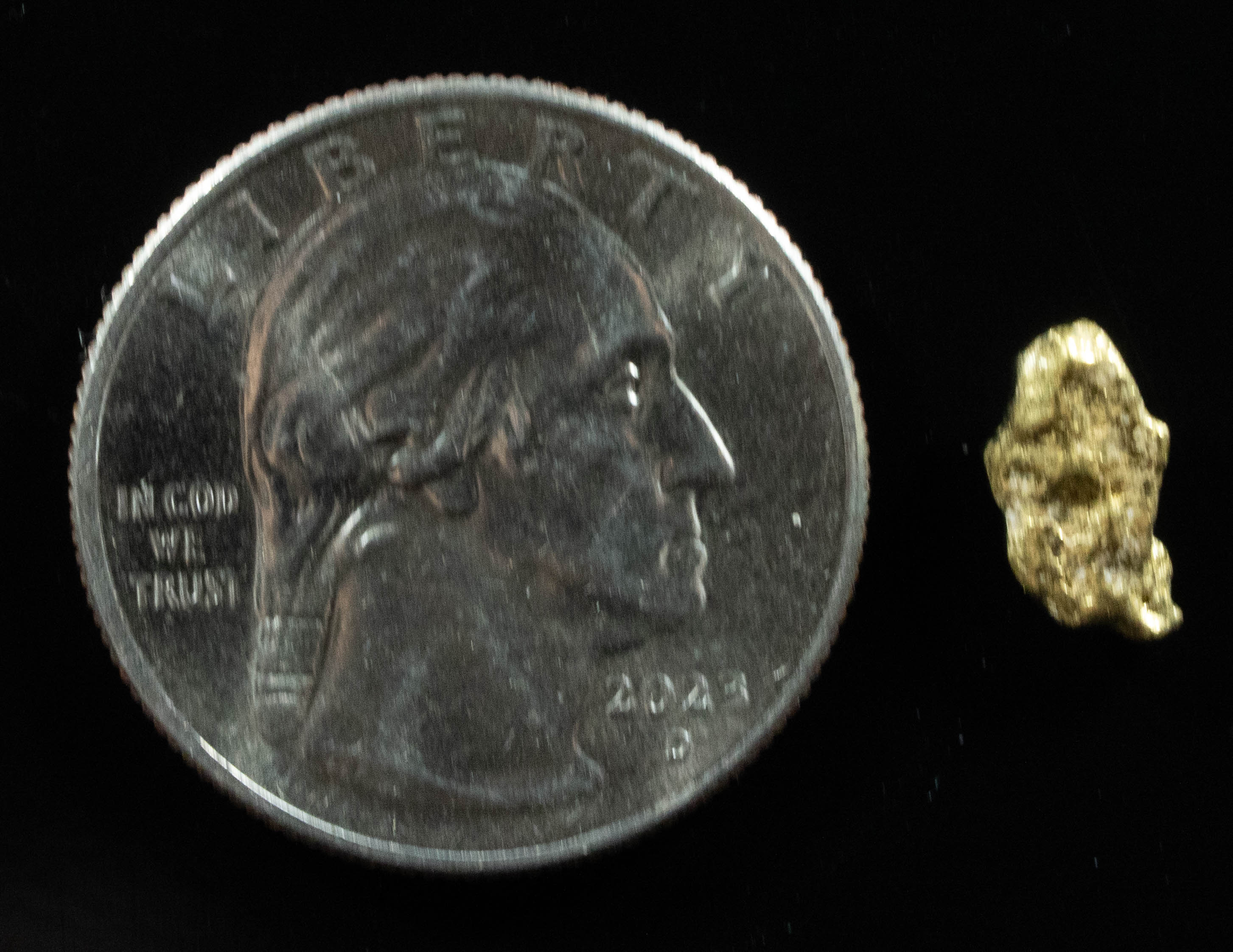 #24 Alaskan BC Natural Gold Nugget .77 Grams Genuine