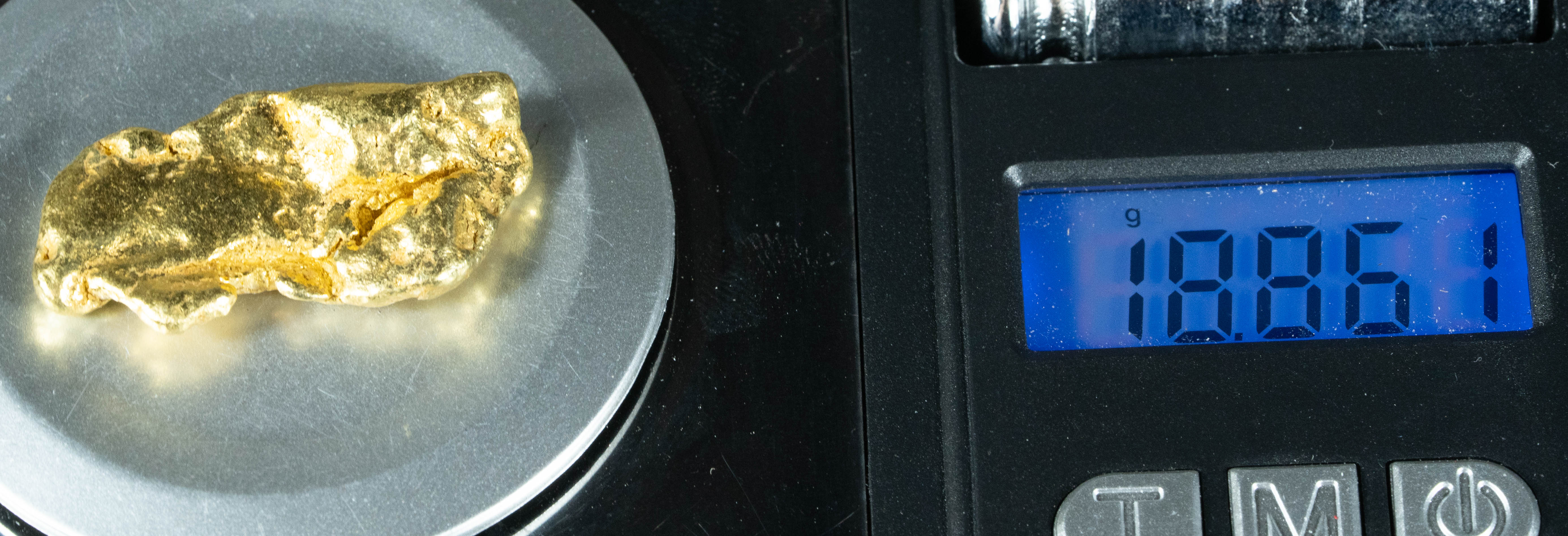 #361 Alaskan BC Natural Gold Nugget 18.86 Grams Genuine