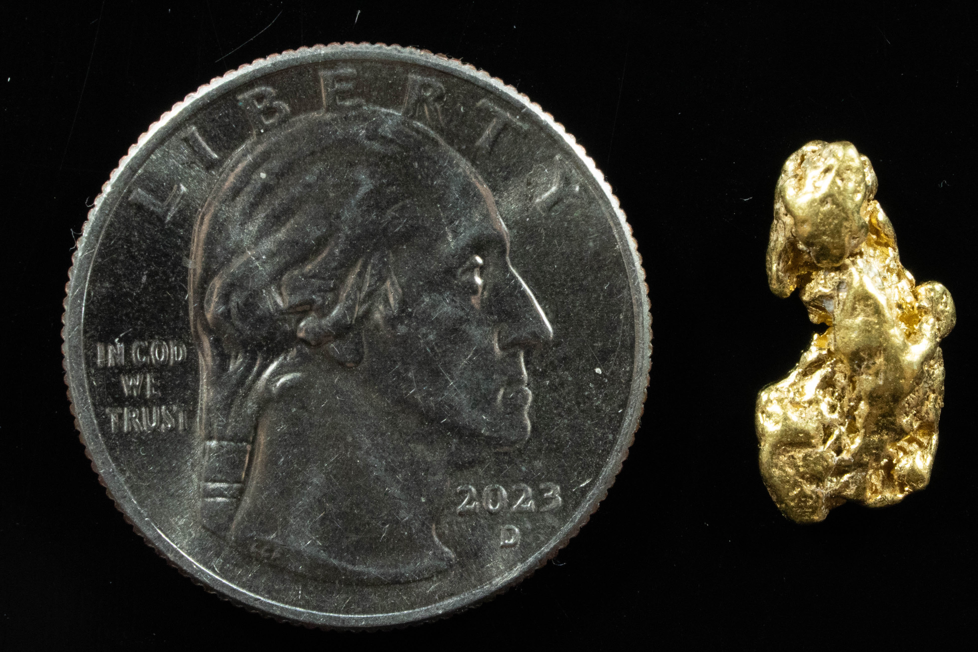 #70 Alaskan BC Natural Gold Nugget 1.90 Grams Genuine