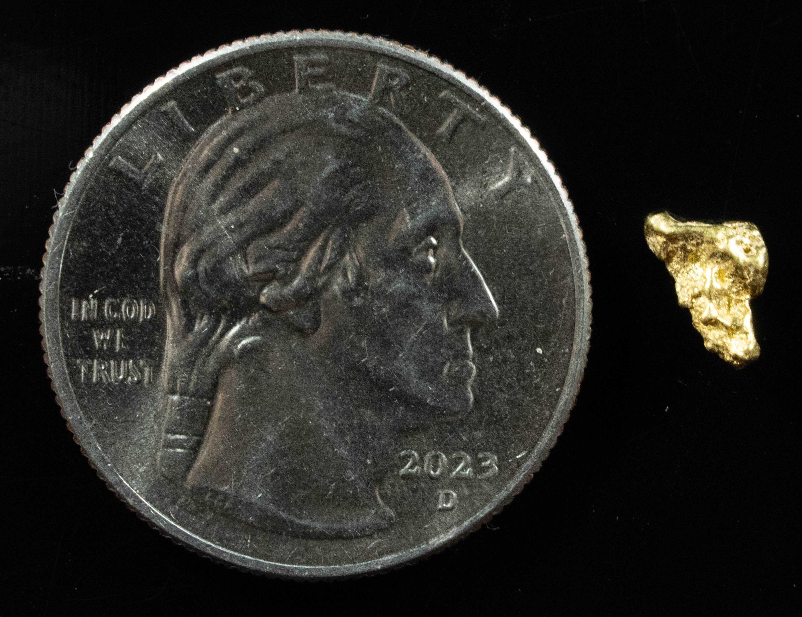 #83 Alaskan BC Natural Gold Nugget .46 Grams Genuine