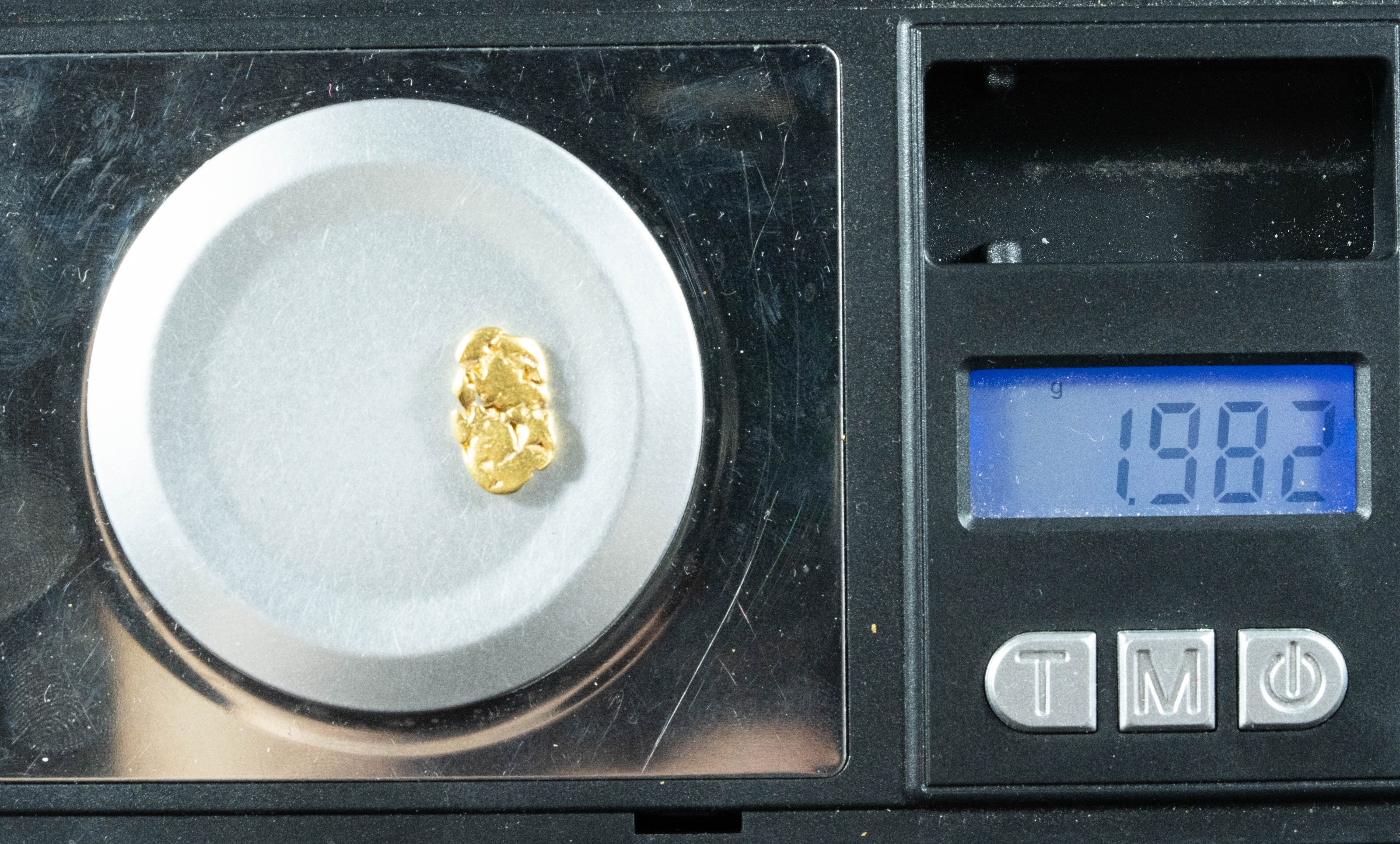 #104 Alaskan BC Natural Gold Nugget 1.98 Grams Genuine