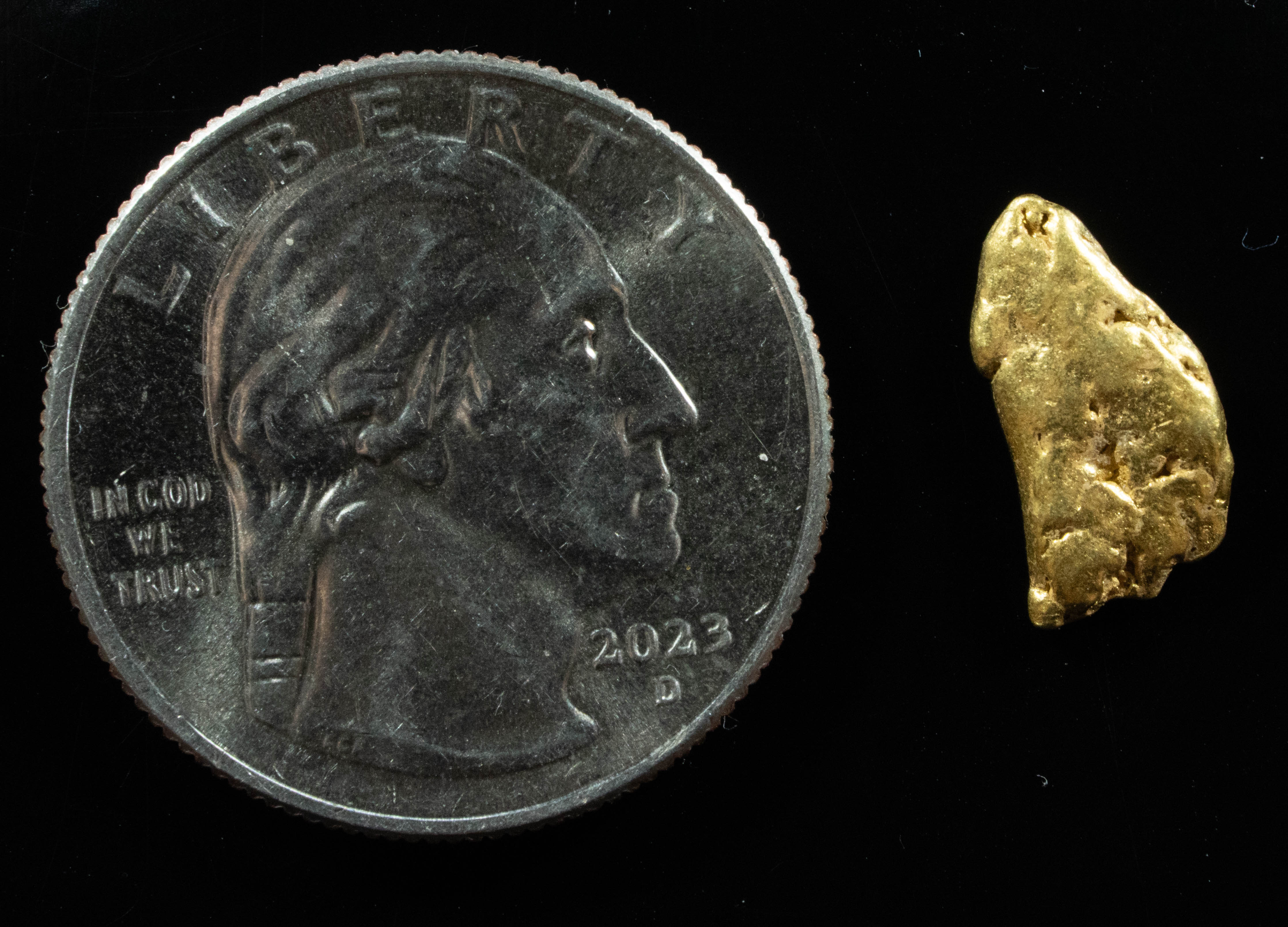 #109 Alaskan BC Natural Gold Nugget 1.43 Grams Genuine