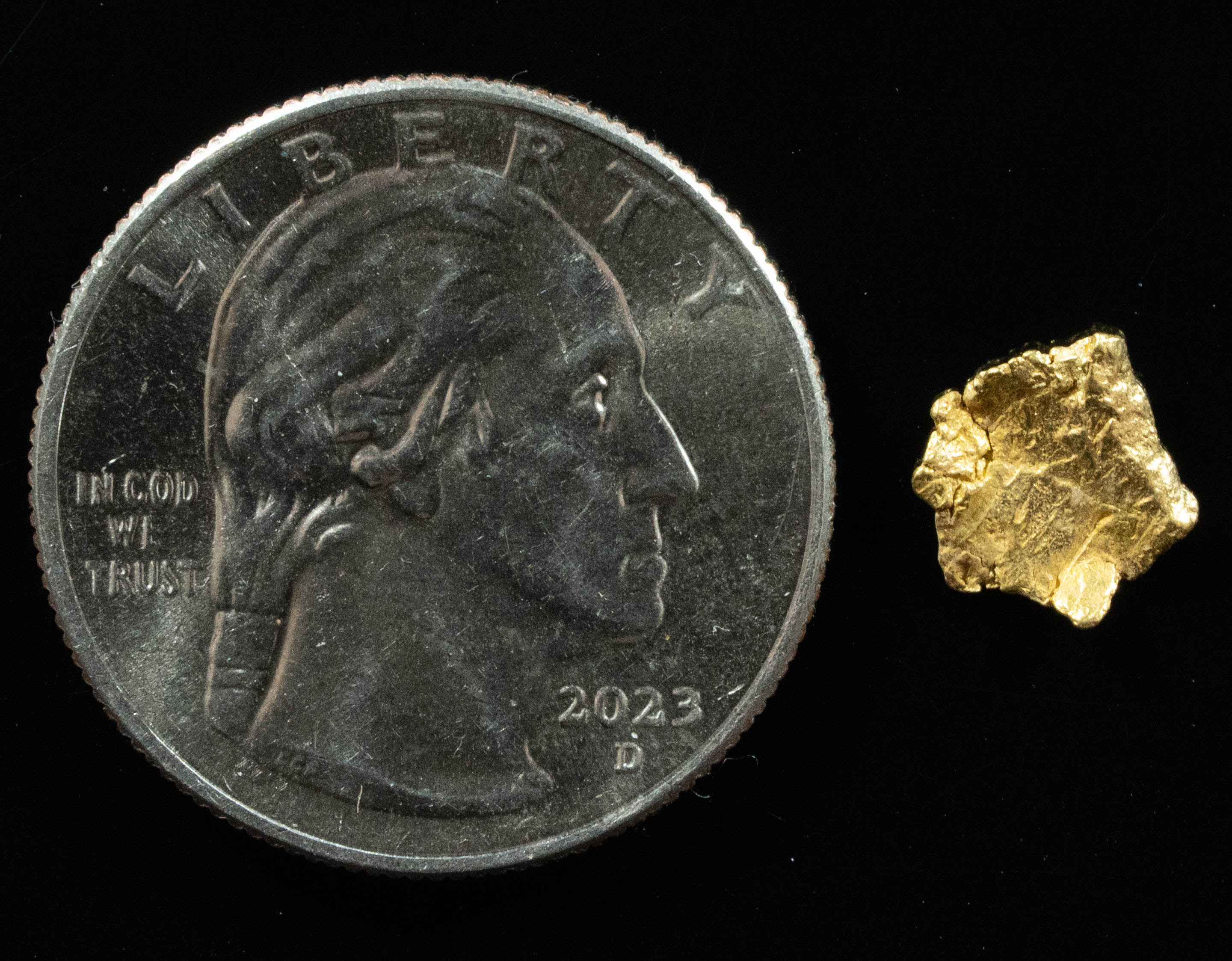 #166 Alaskan BC Natural Gold Nugget .51 Grams Genuine