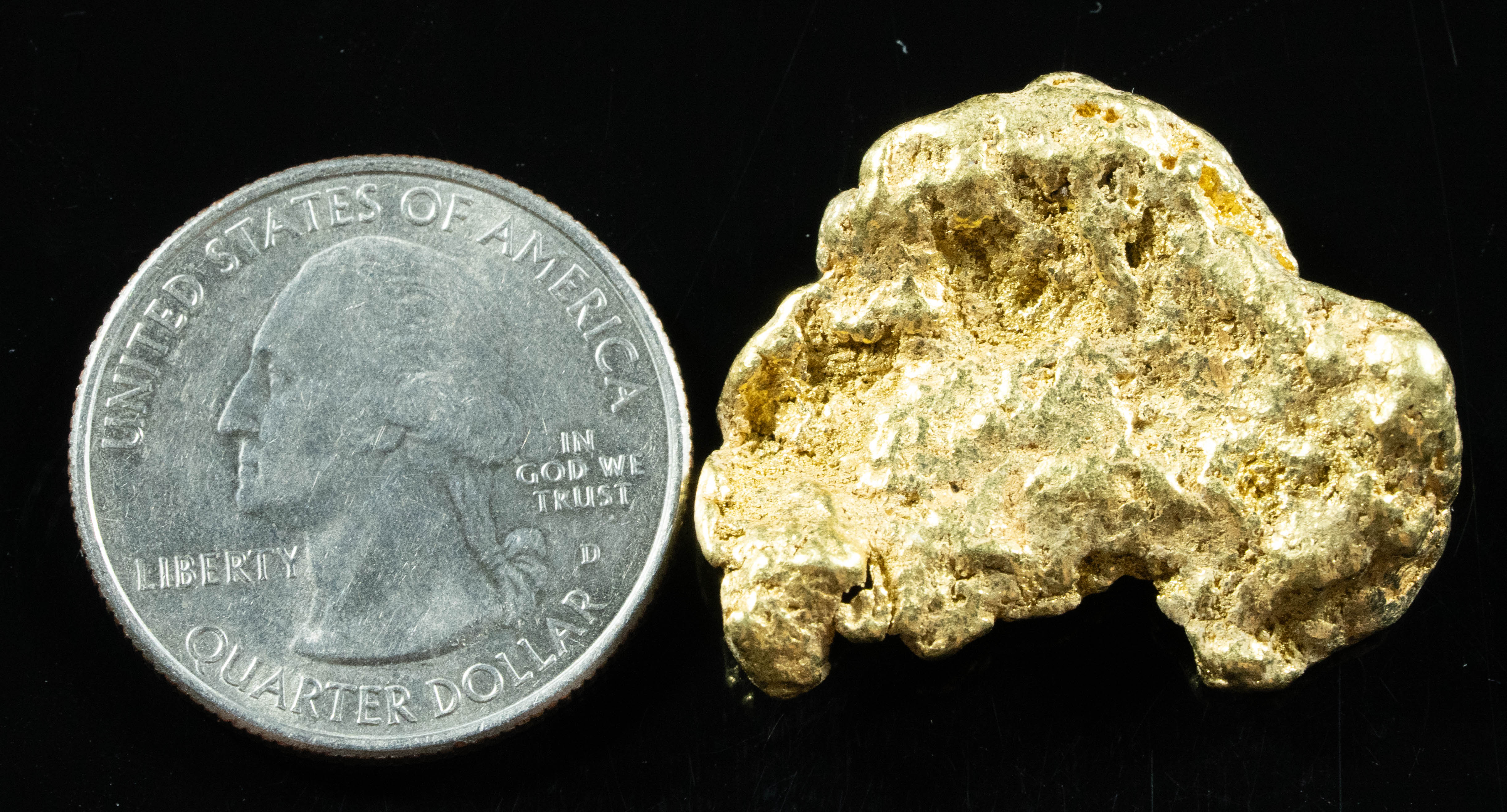 #543 Large Alaskan BC Gold Nugget 22.41 Grams Genuine