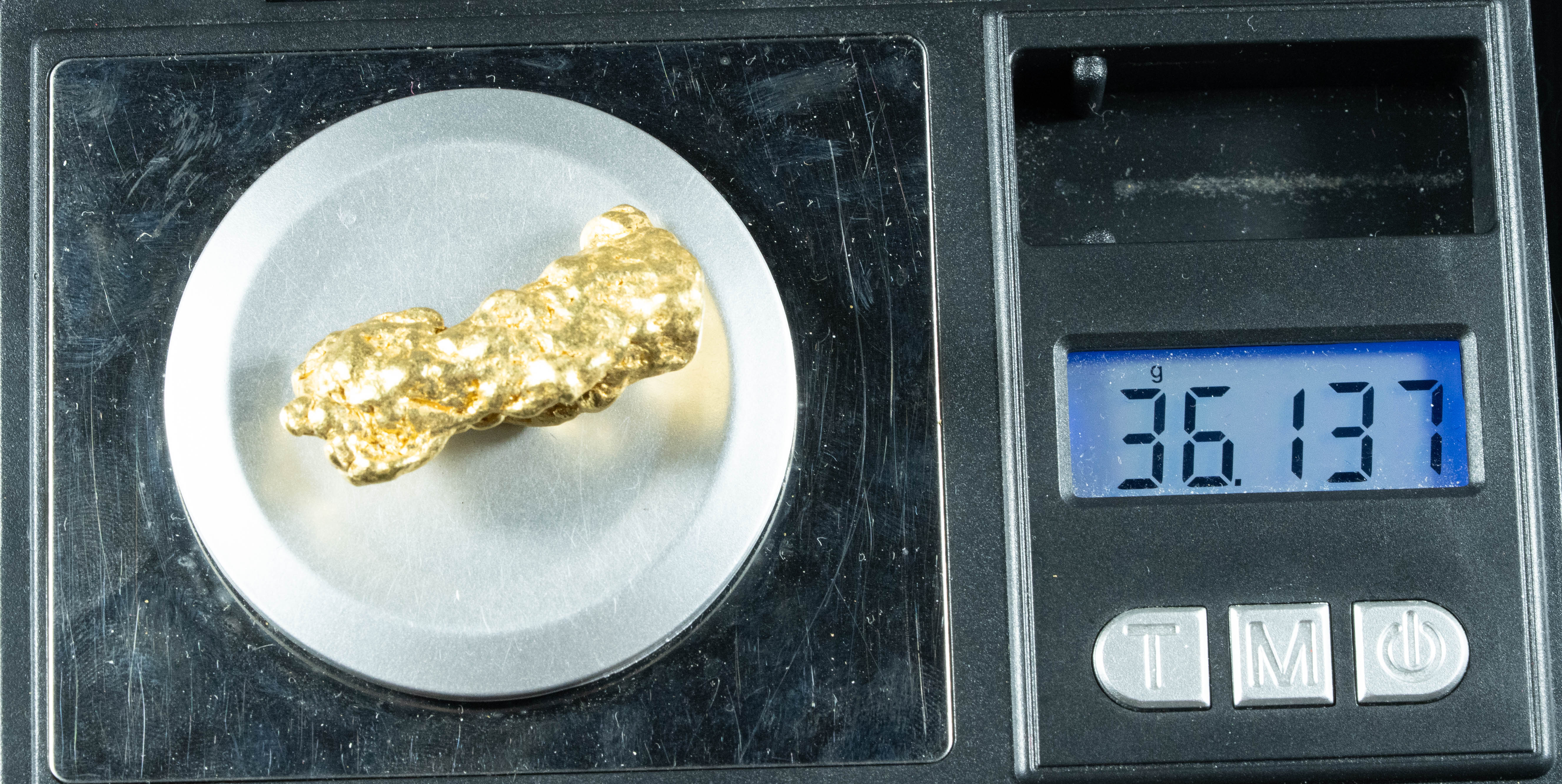 #551 Large Alaskan BC Gold Nugget 36.13 Grams Genuine