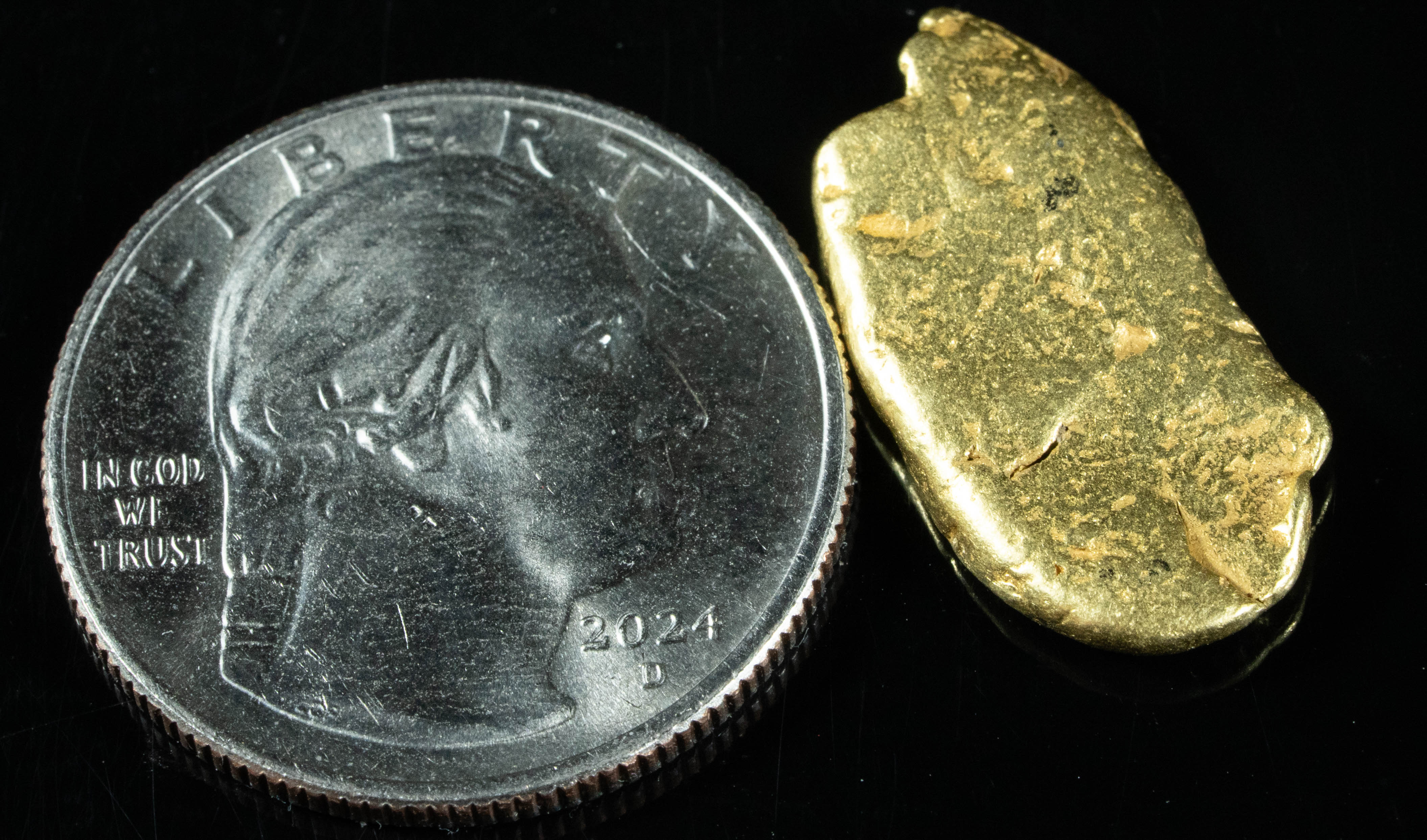 #421 Alaskan BC Natural Gold Nugget 6.31 Grams Genuine