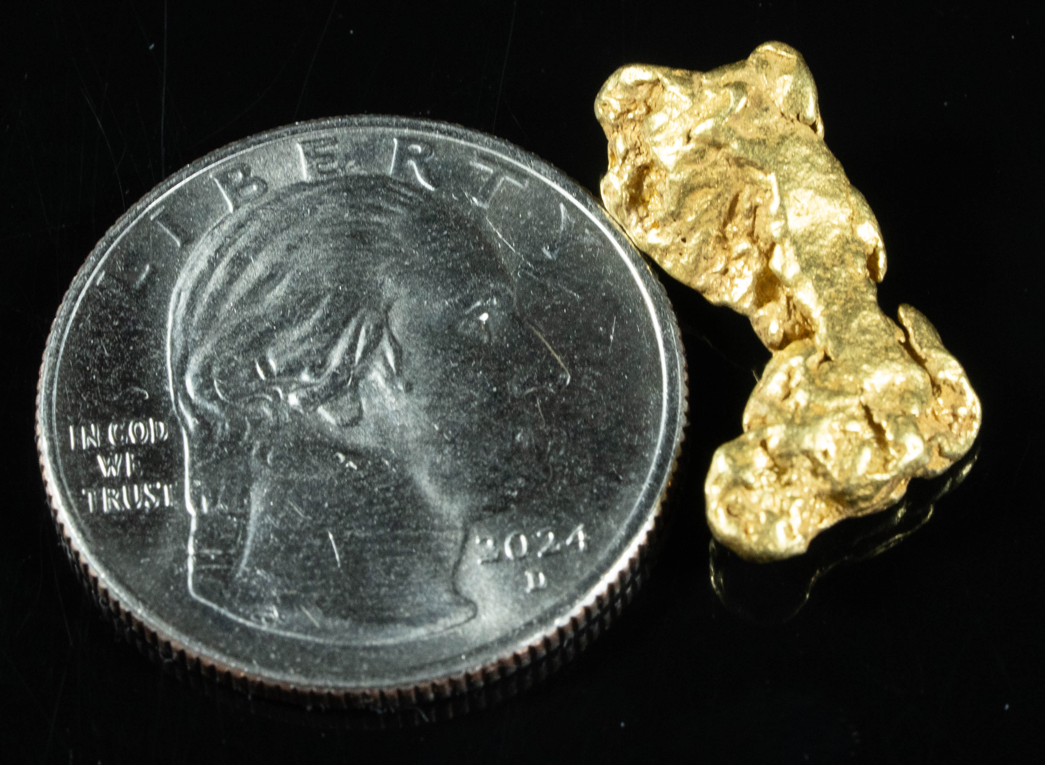 #422 Alaskan BC Natural Gold Nugget 5.12 Grams Genuine