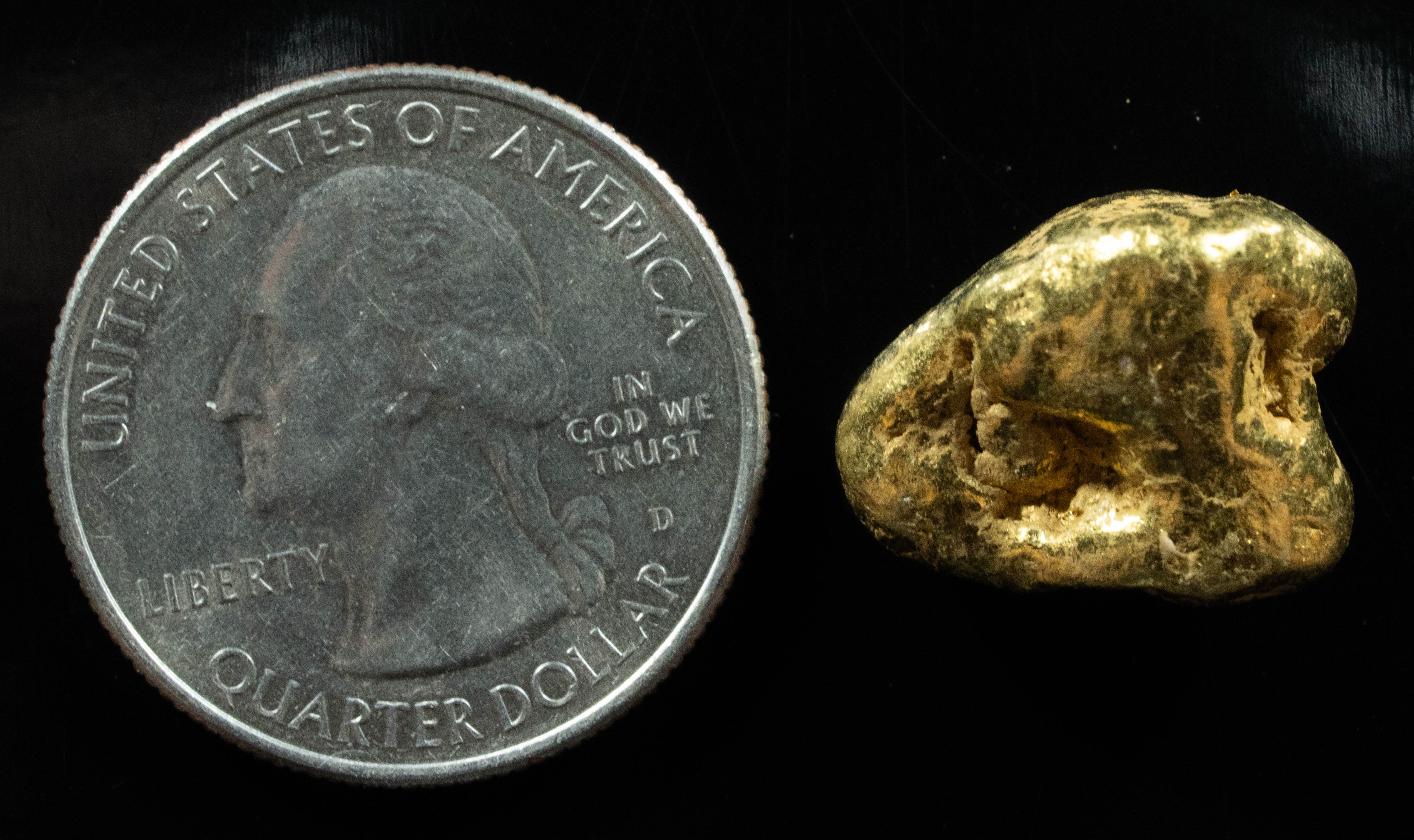 #409 Alaskan BC Natural Gold Nugget 14.90 Grams Genuine