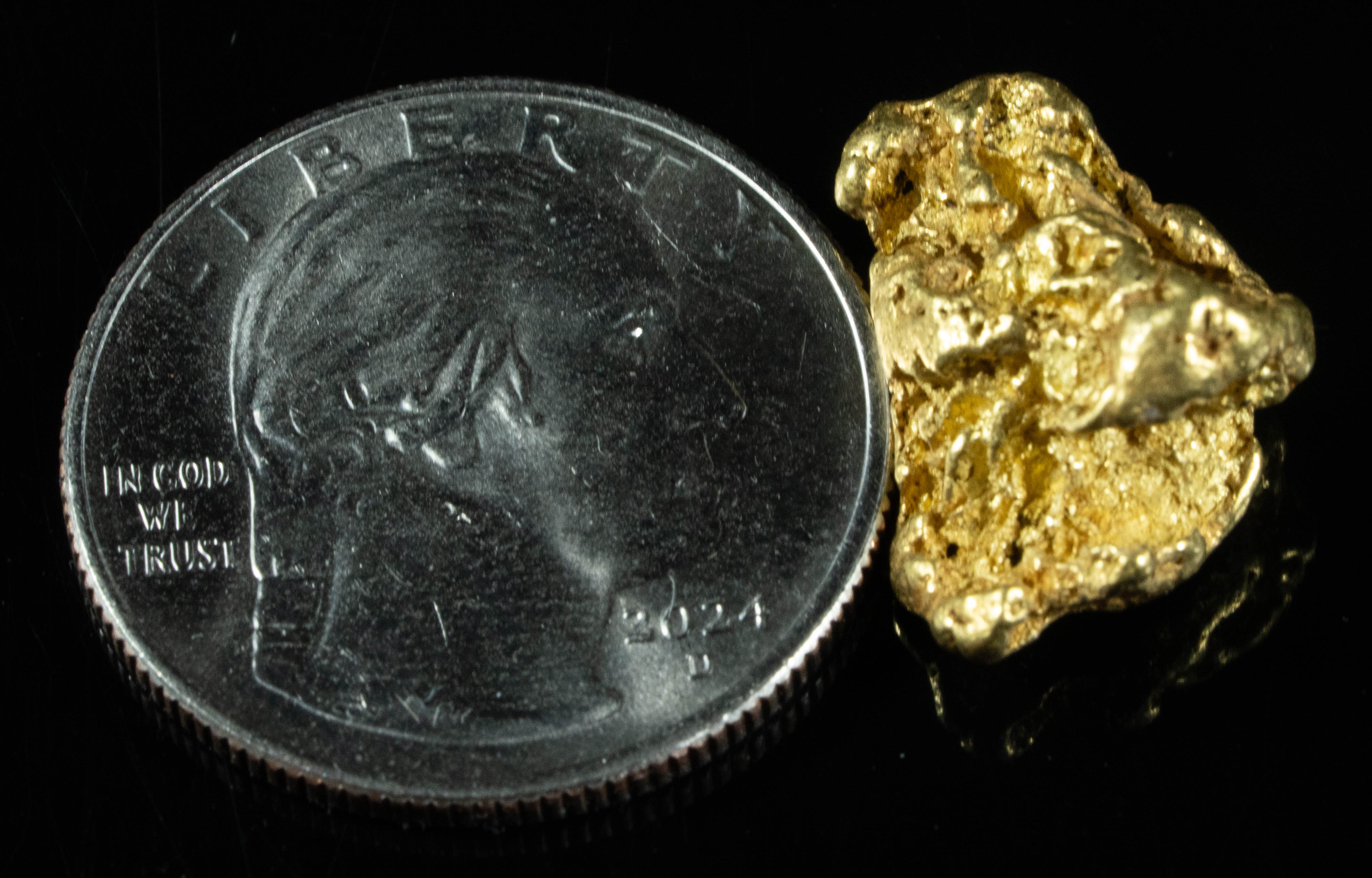 #424 Alaskan BC Natural Gold Nugget 5.63 Grams Genuine