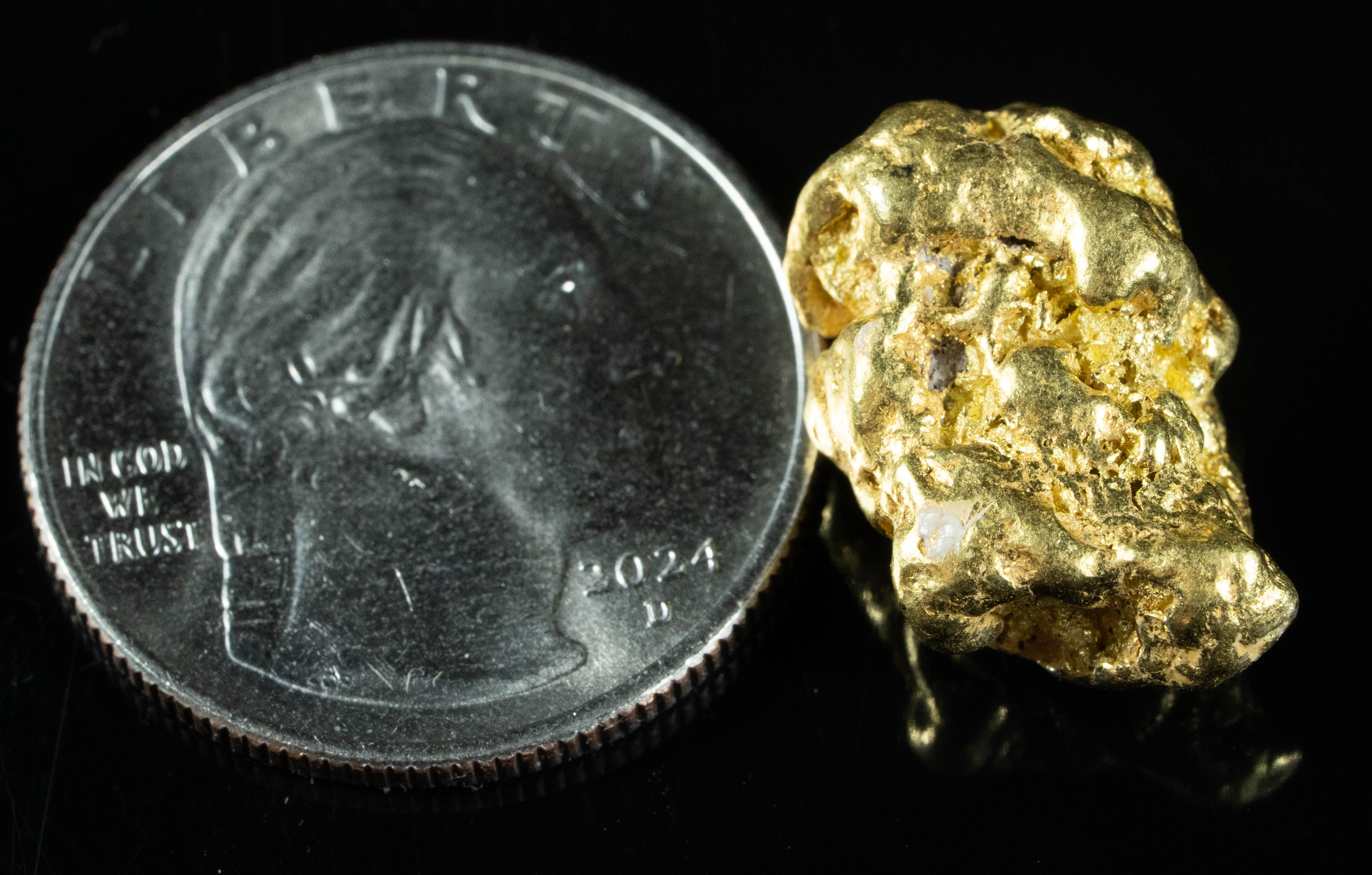#425 Alaskan BC Natural Gold Nugget 9.70 Grams Genuine
