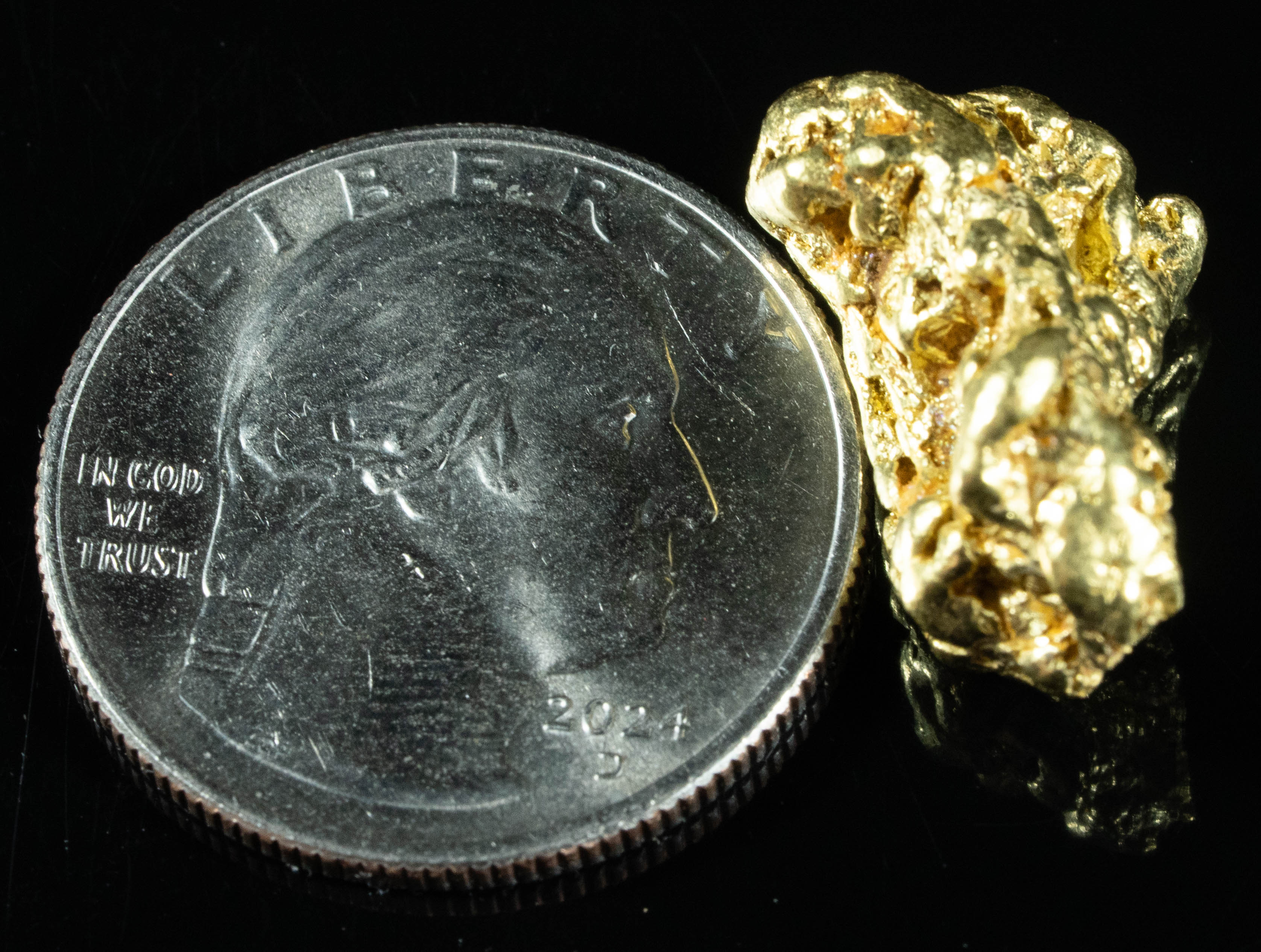 #428 Alaskan BC Natural Gold Nugget 8.64 Grams Genuine