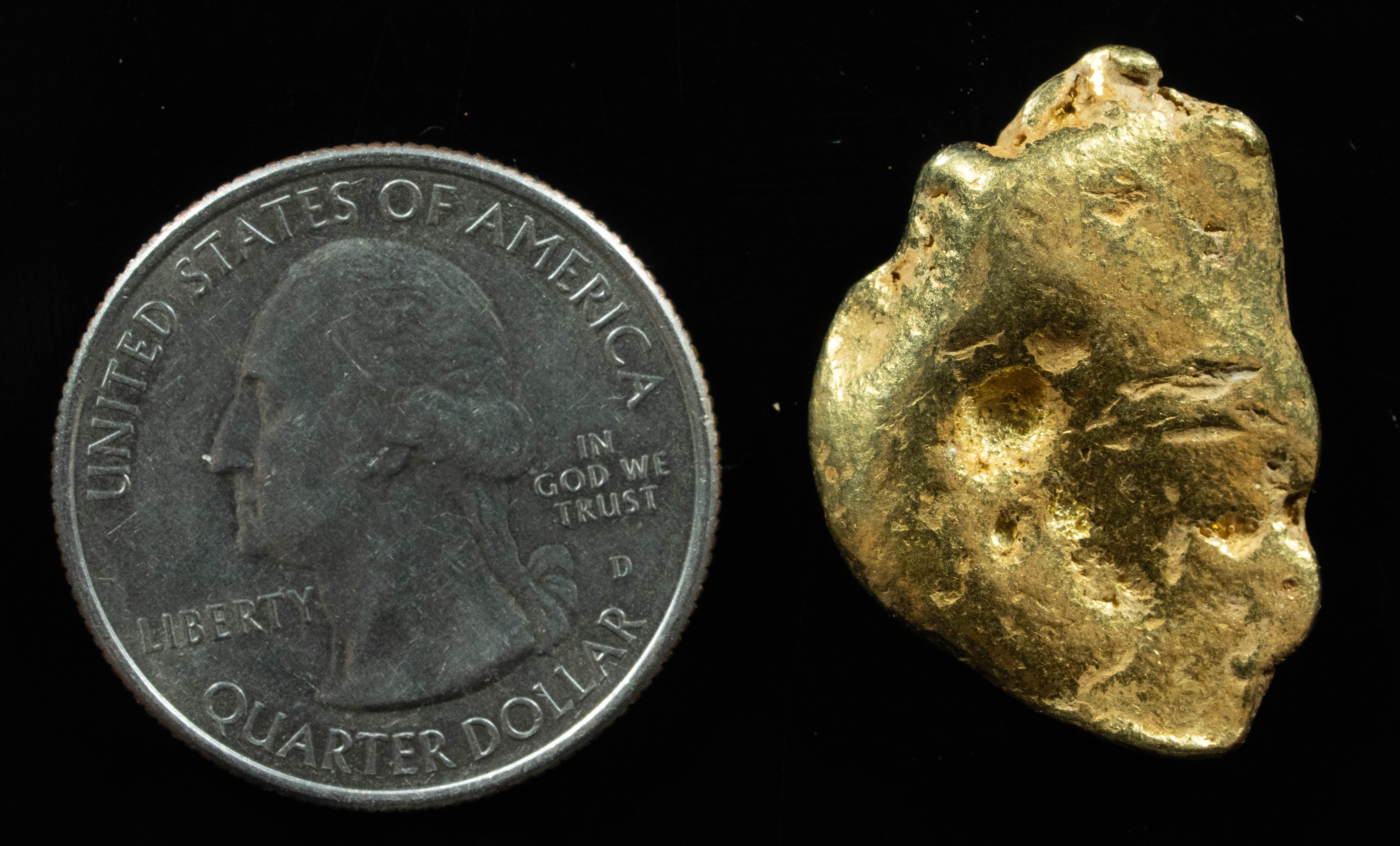 #475 Alaskan BC Natural Gold Nugget 14.91 Grams Genuine