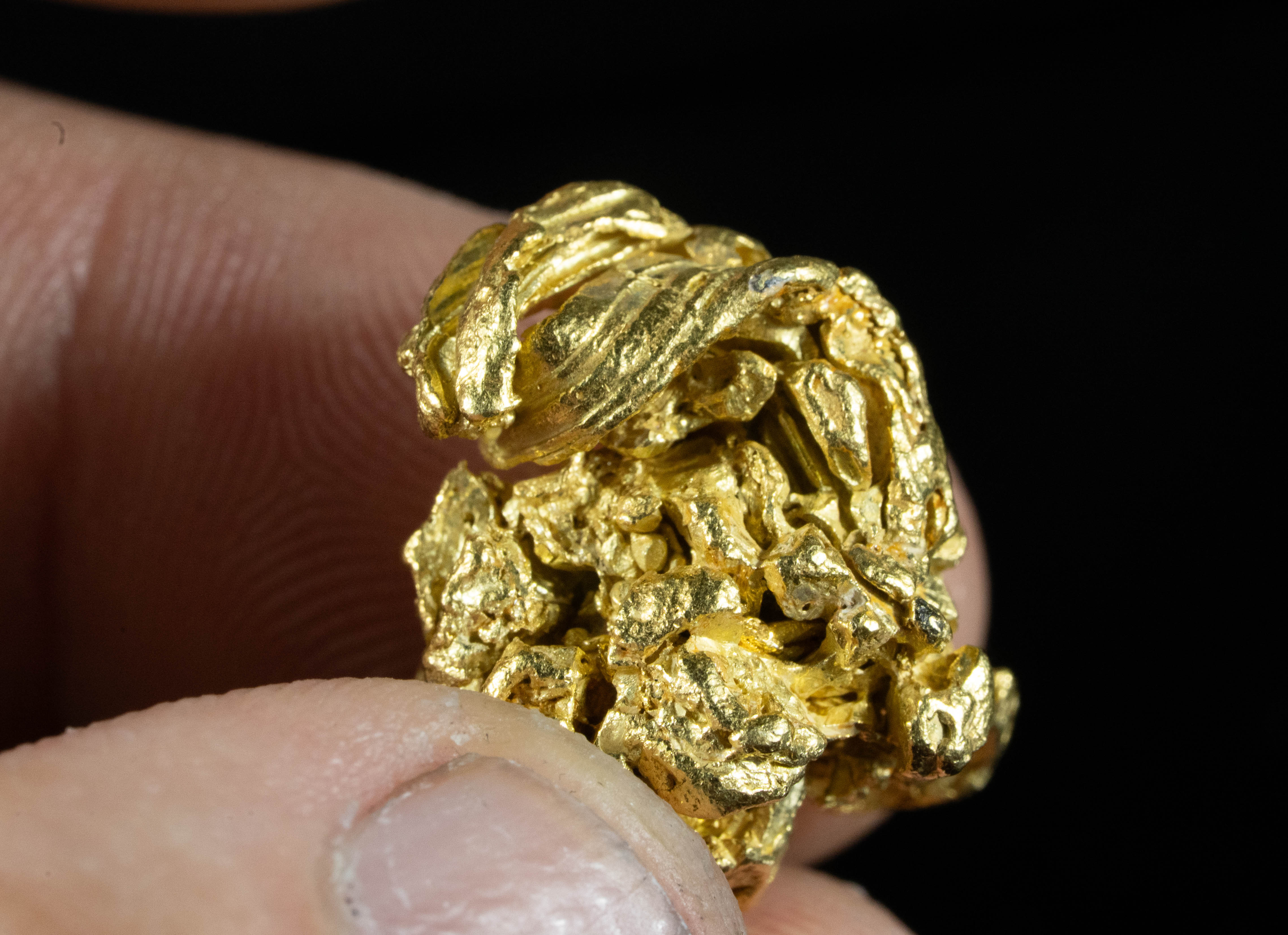 #432 Alaskan BC Natural Gold Nugget 12.91 Grams Genuine