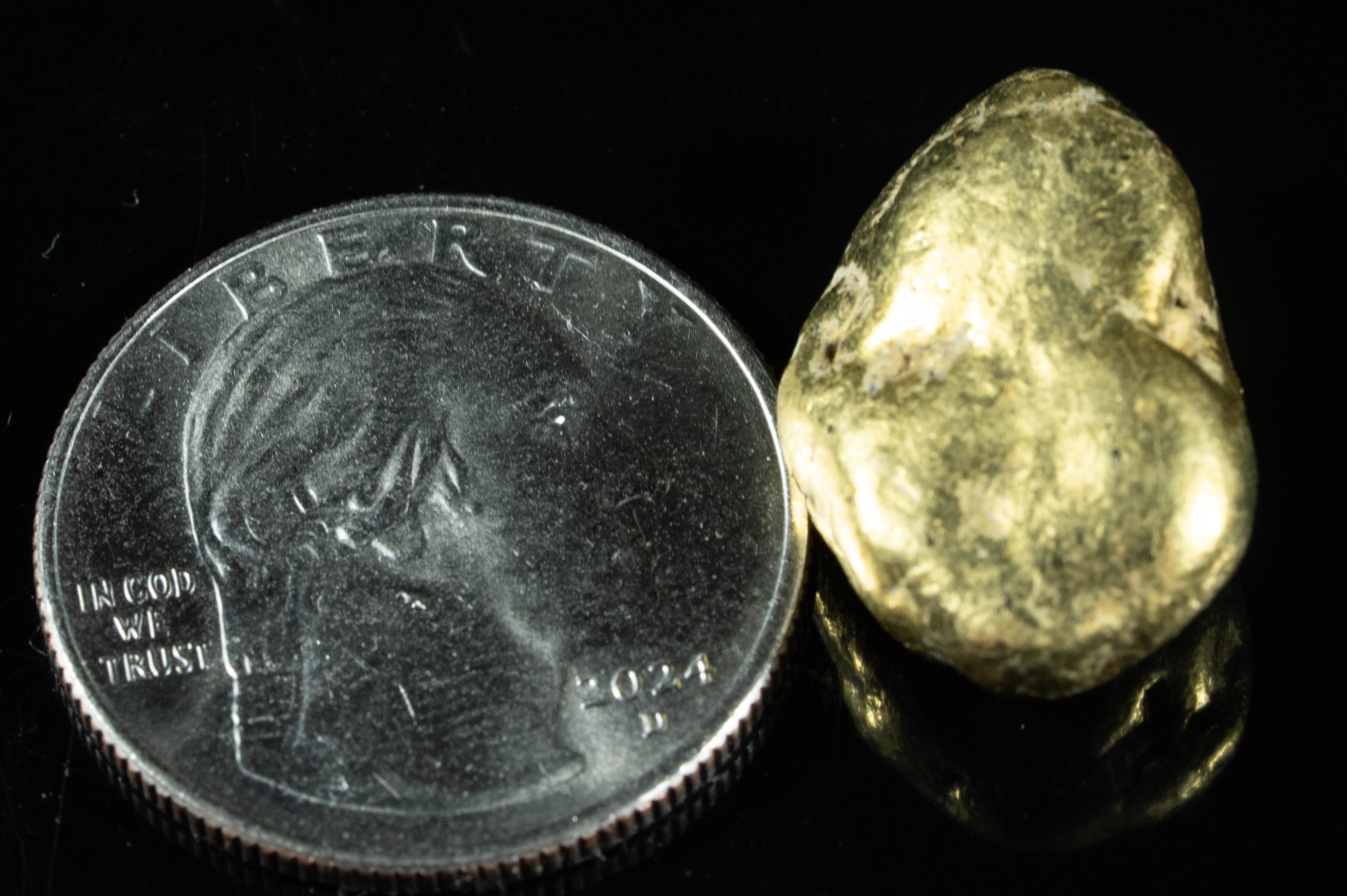#433 Alaskan BC Natural Gold Nugget 18.72 Grams Genuine