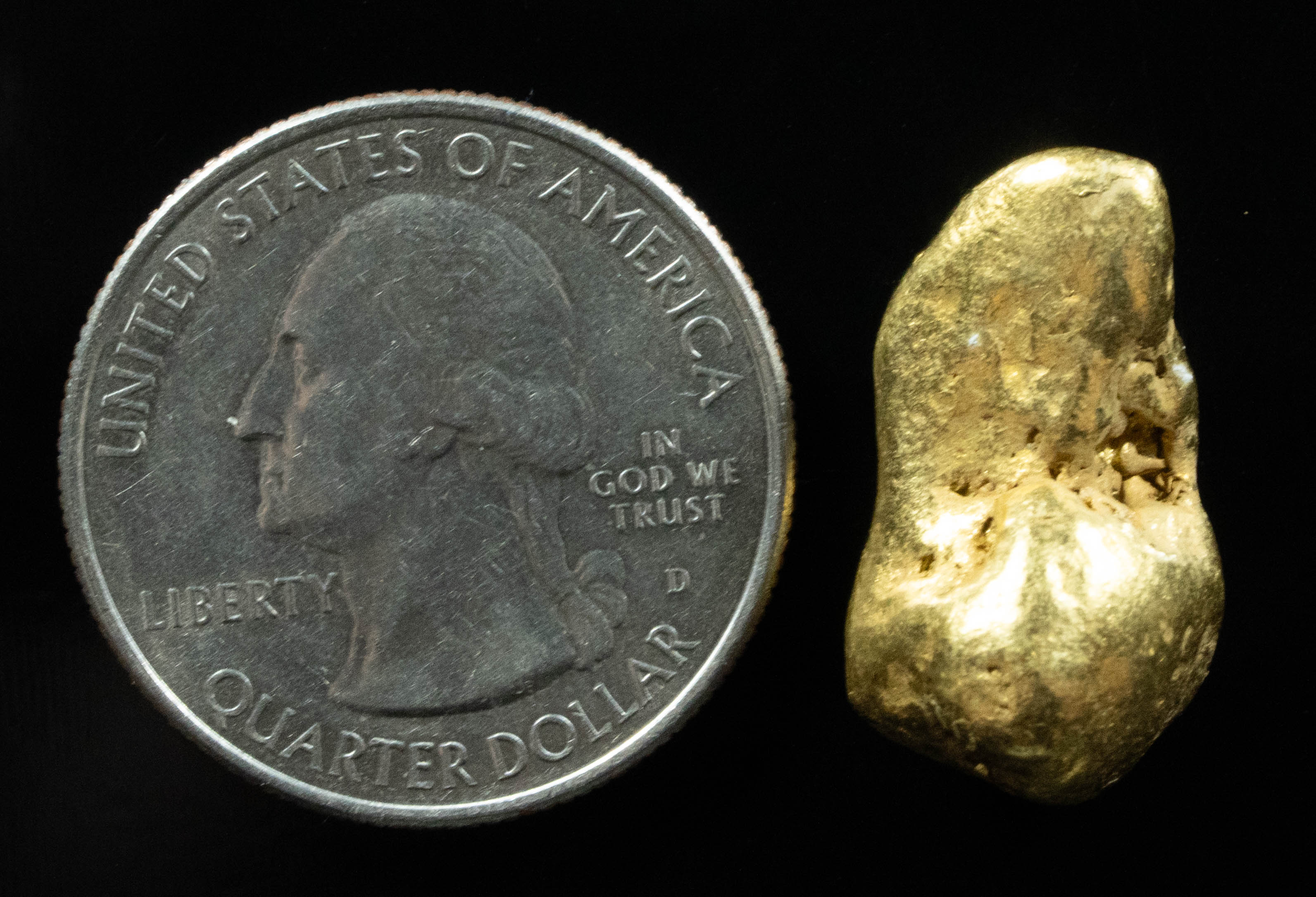 #485 Alaskan BC Natural Gold Nugget 15.57 Grams Genuine