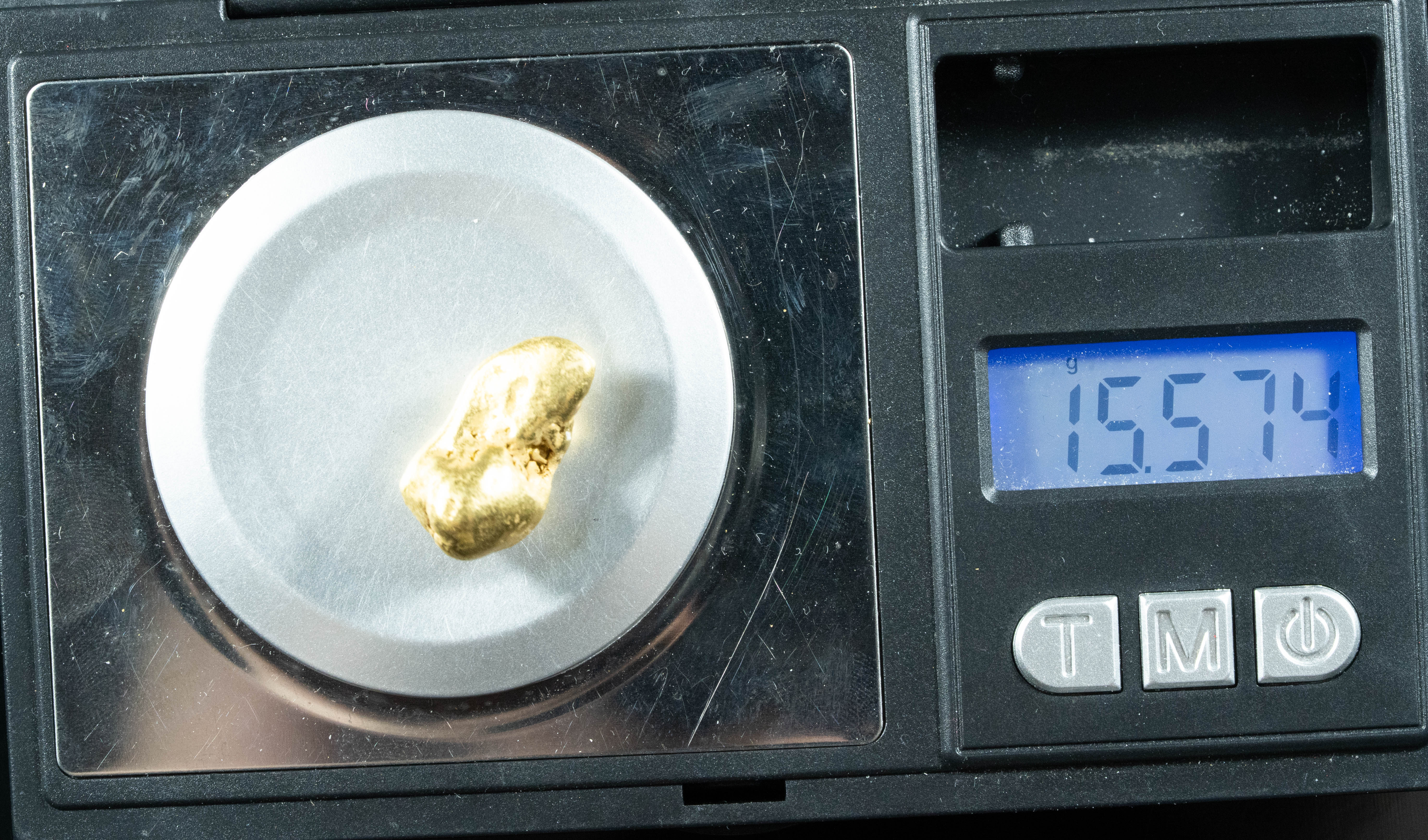 #485 Alaskan BC Natural Gold Nugget 15.57 Grams Genuine