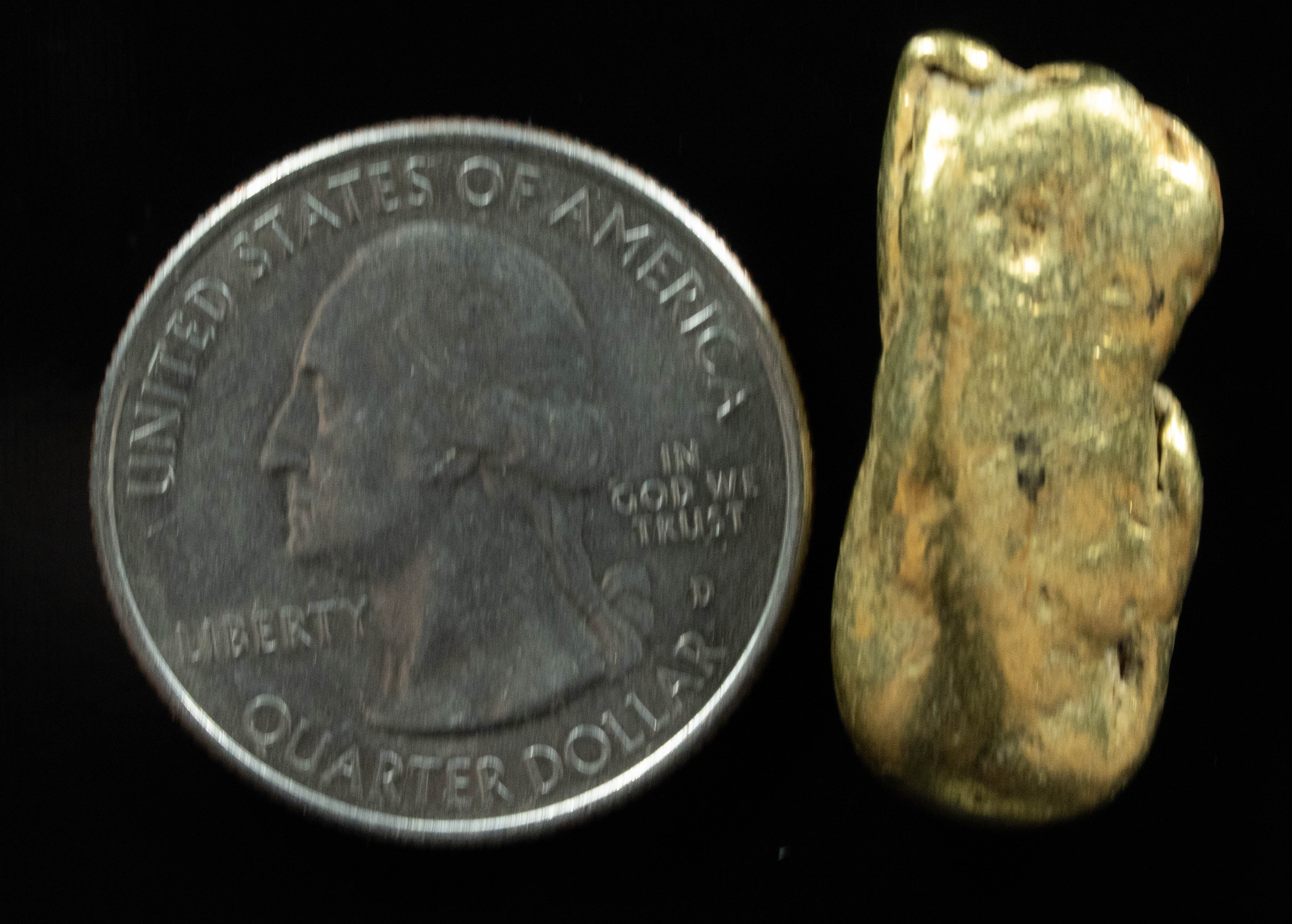 #488 Alaskan BC Natural Gold Nugget 15.96 Grams Genuine