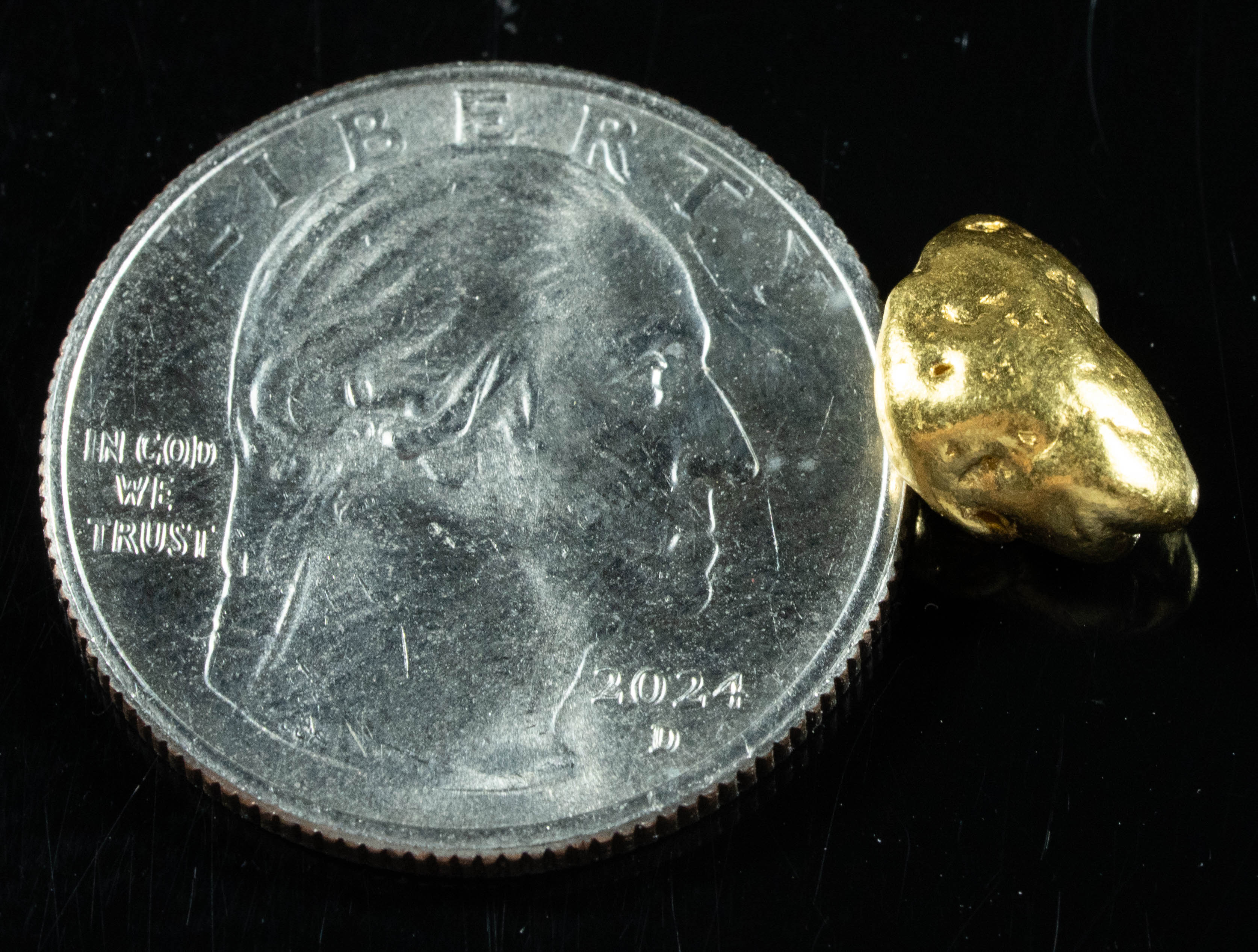 #3 California Gold Nugget 3.87 Gram Authentic Natural