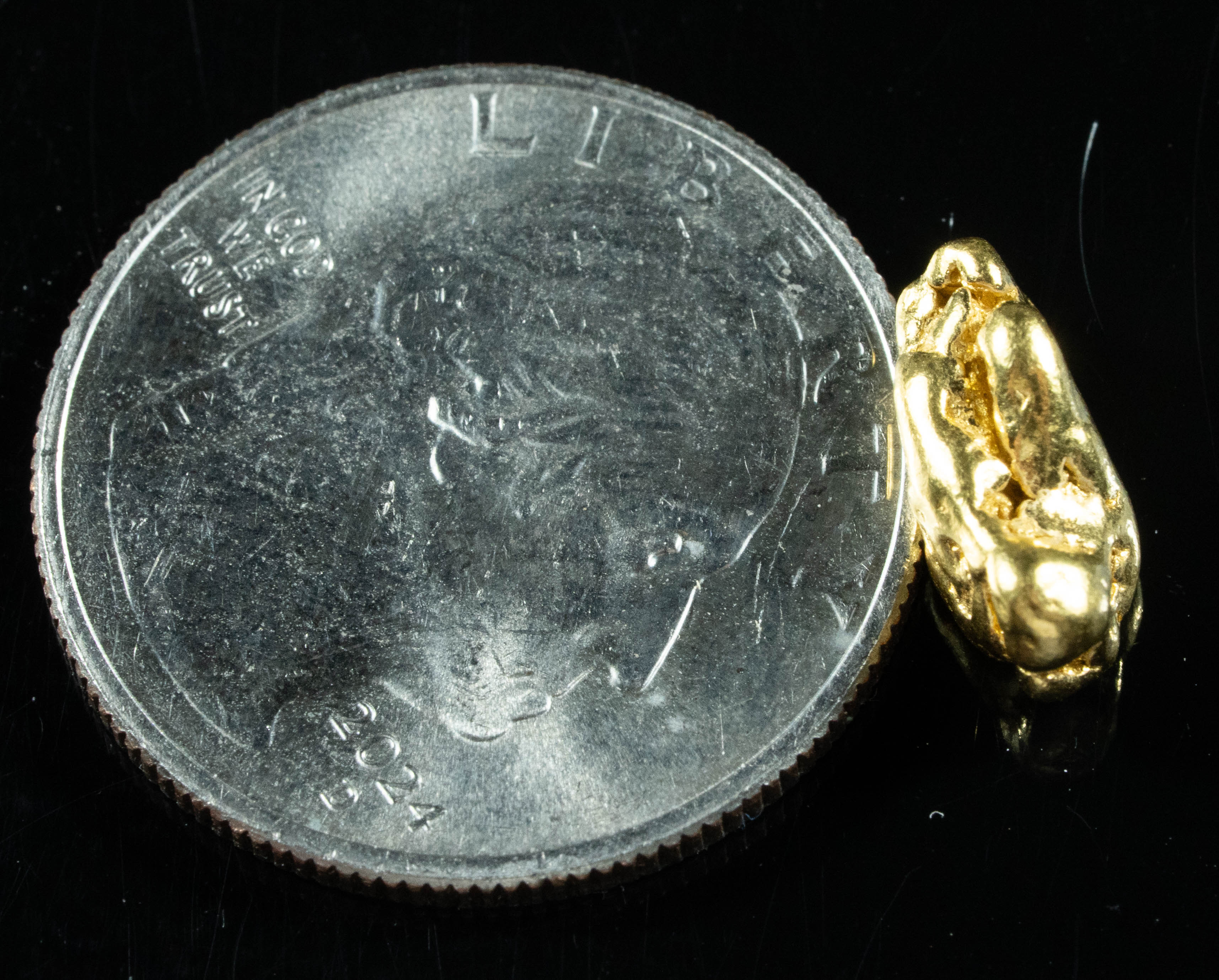 #4 California Gold Nugget 3.47 Gram Authentic Natural