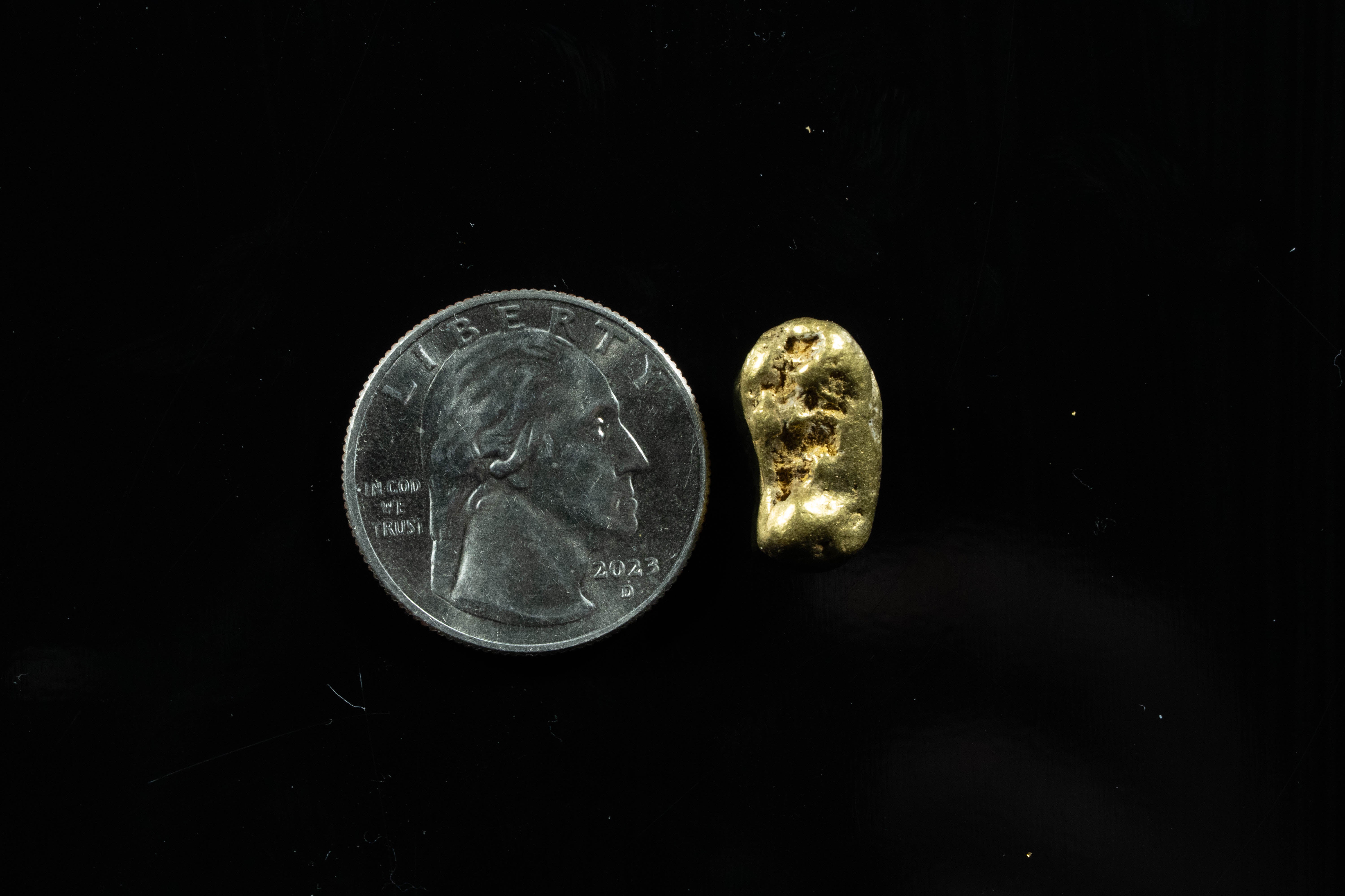#403 Alaskan BC Natural Gold Nugget 7.04 Grams Genuine