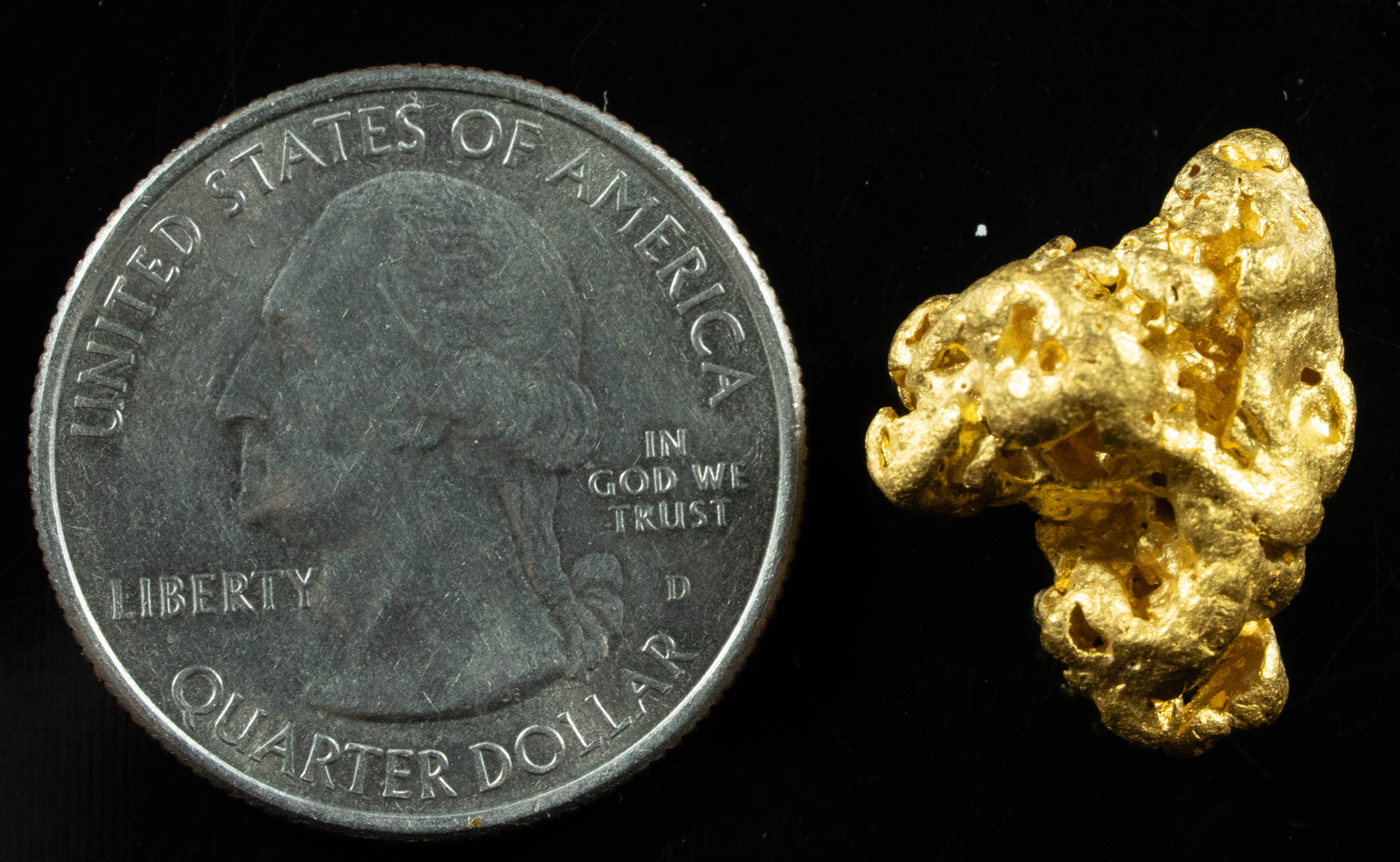 #1083 Natural Gold Nugget Australian 8.93 Grams Genuine