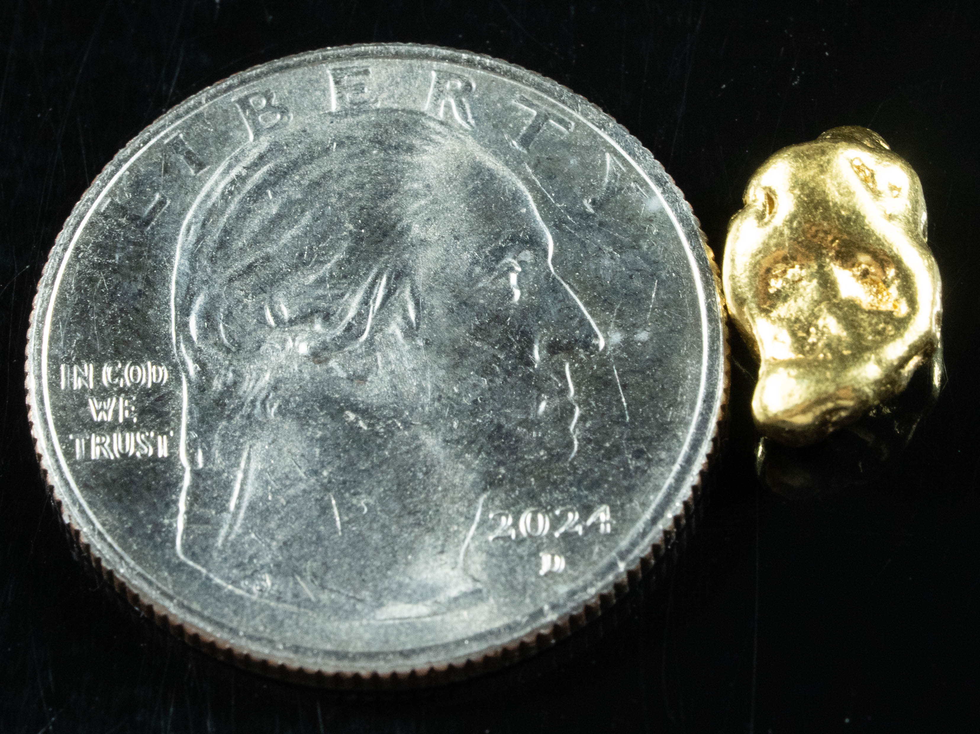 #19 California Gold Nugget 3.36 Gram Authentic Natural