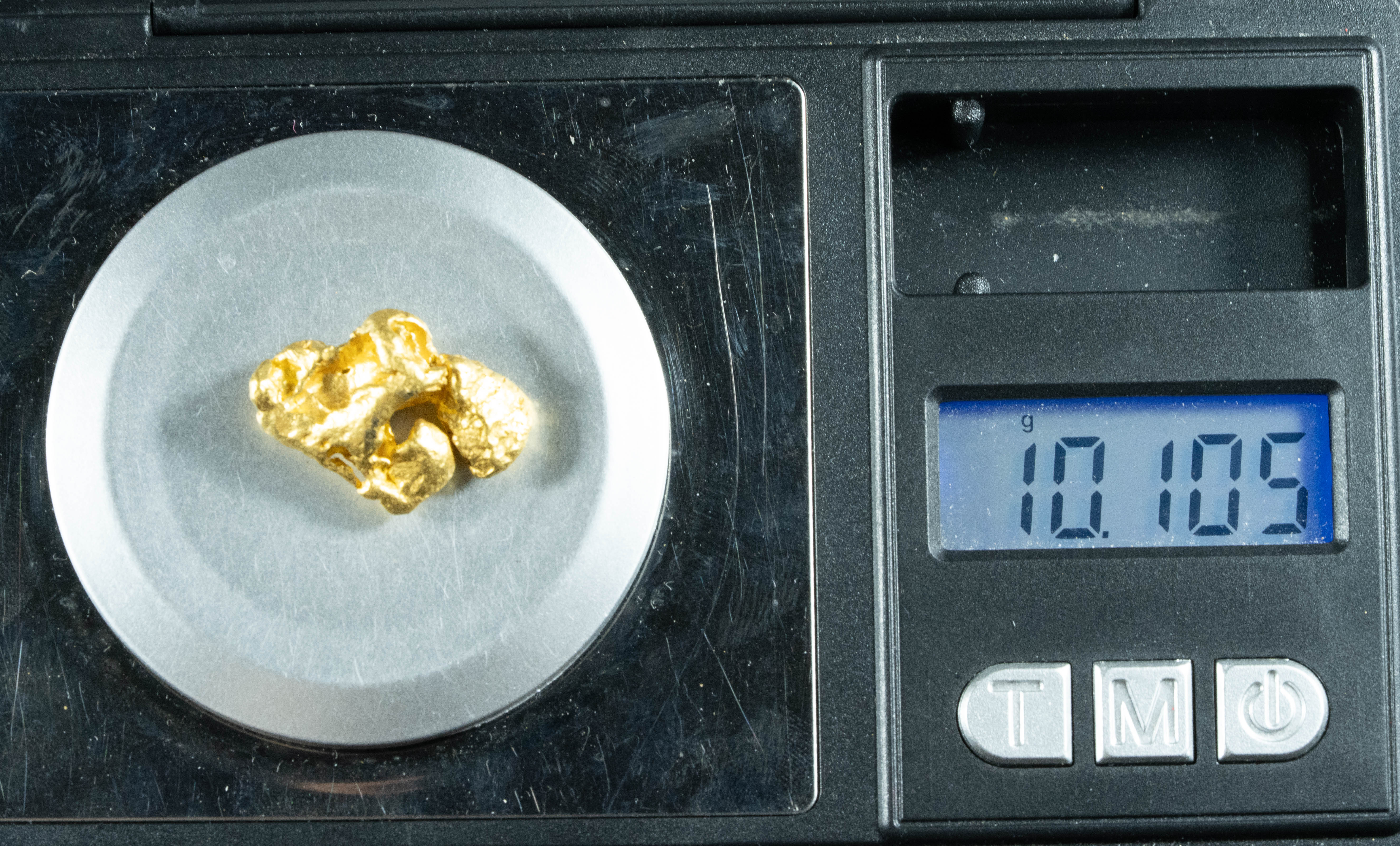 #1087 Natural Gold Nugget Australian 10.10 Grams Genuine