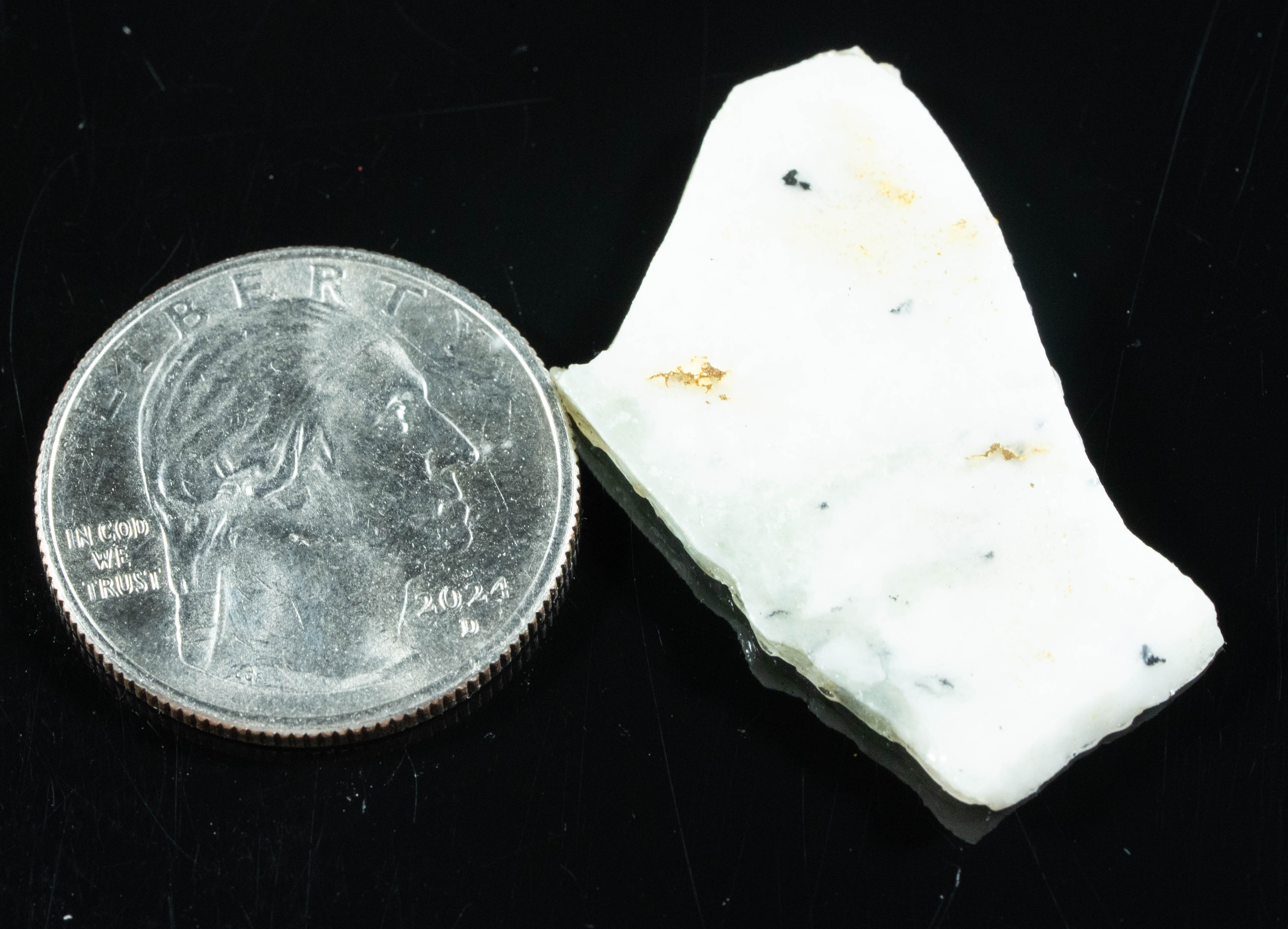 GQ-1 Gold Bearing Quartz Slab California 4.20 grams Genuine