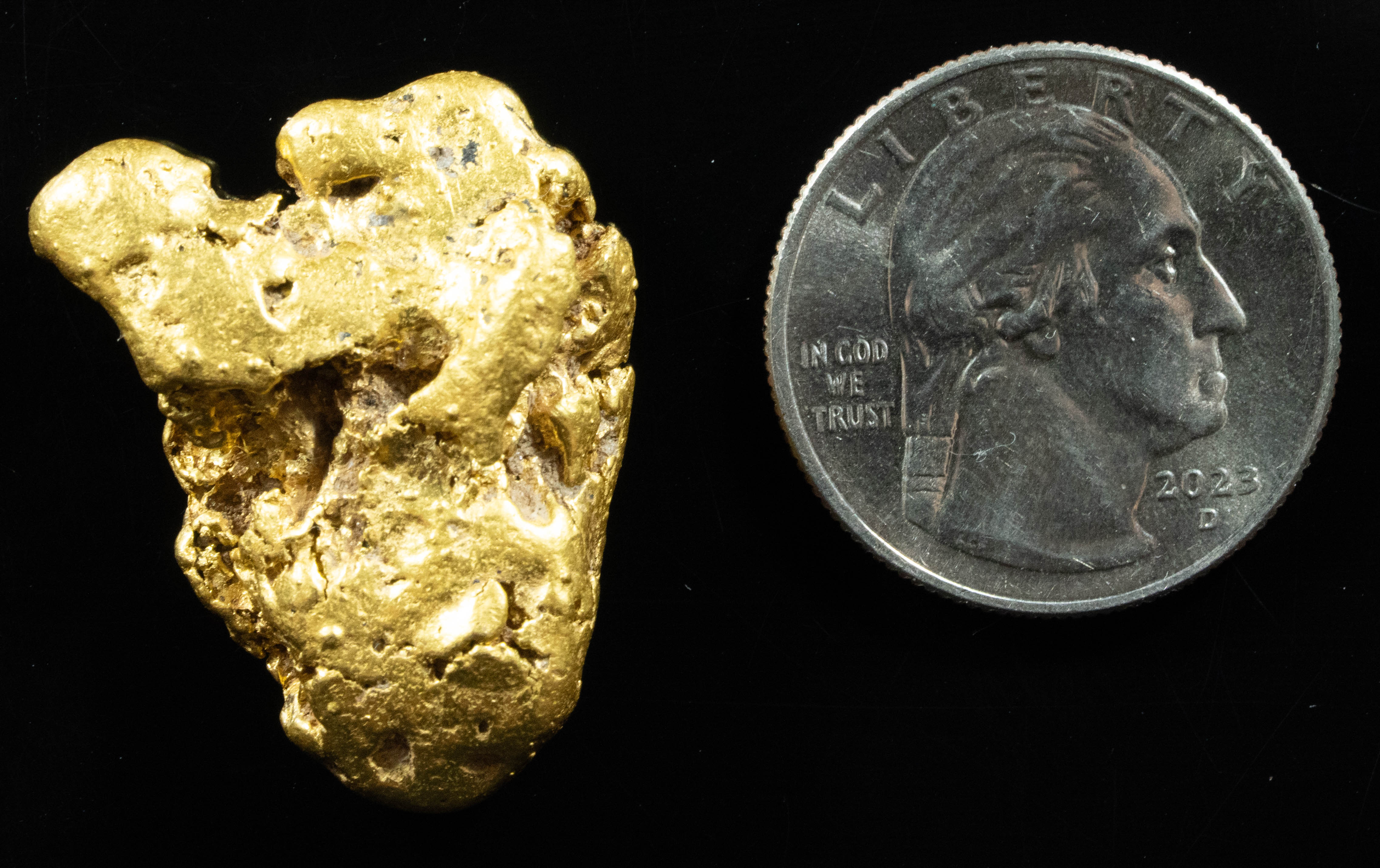 #105 Large Sonora Mexico Natural Gold Nugget 27.35 Grams