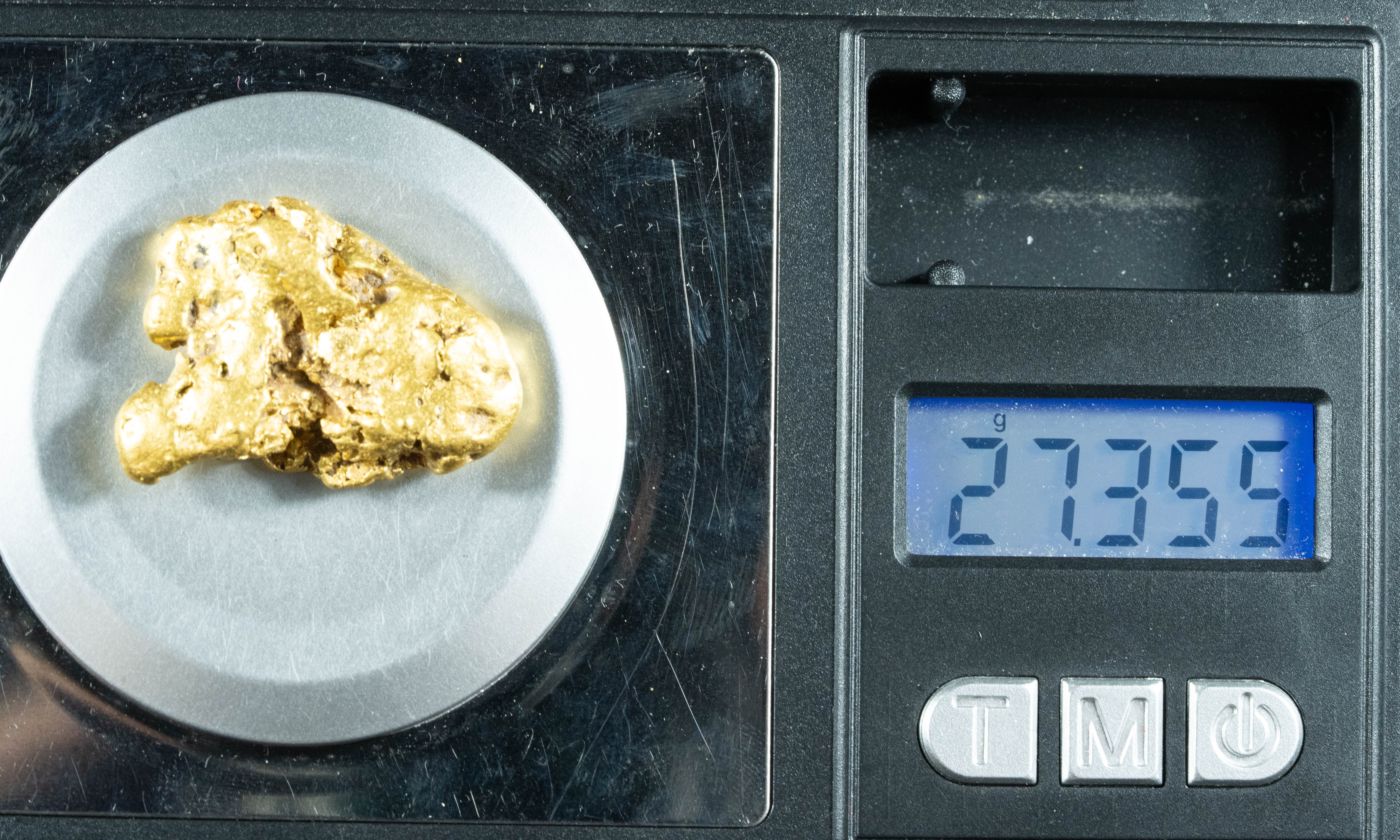 #105 Large Sonora Mexico Natural Gold Nugget 27.35 Grams