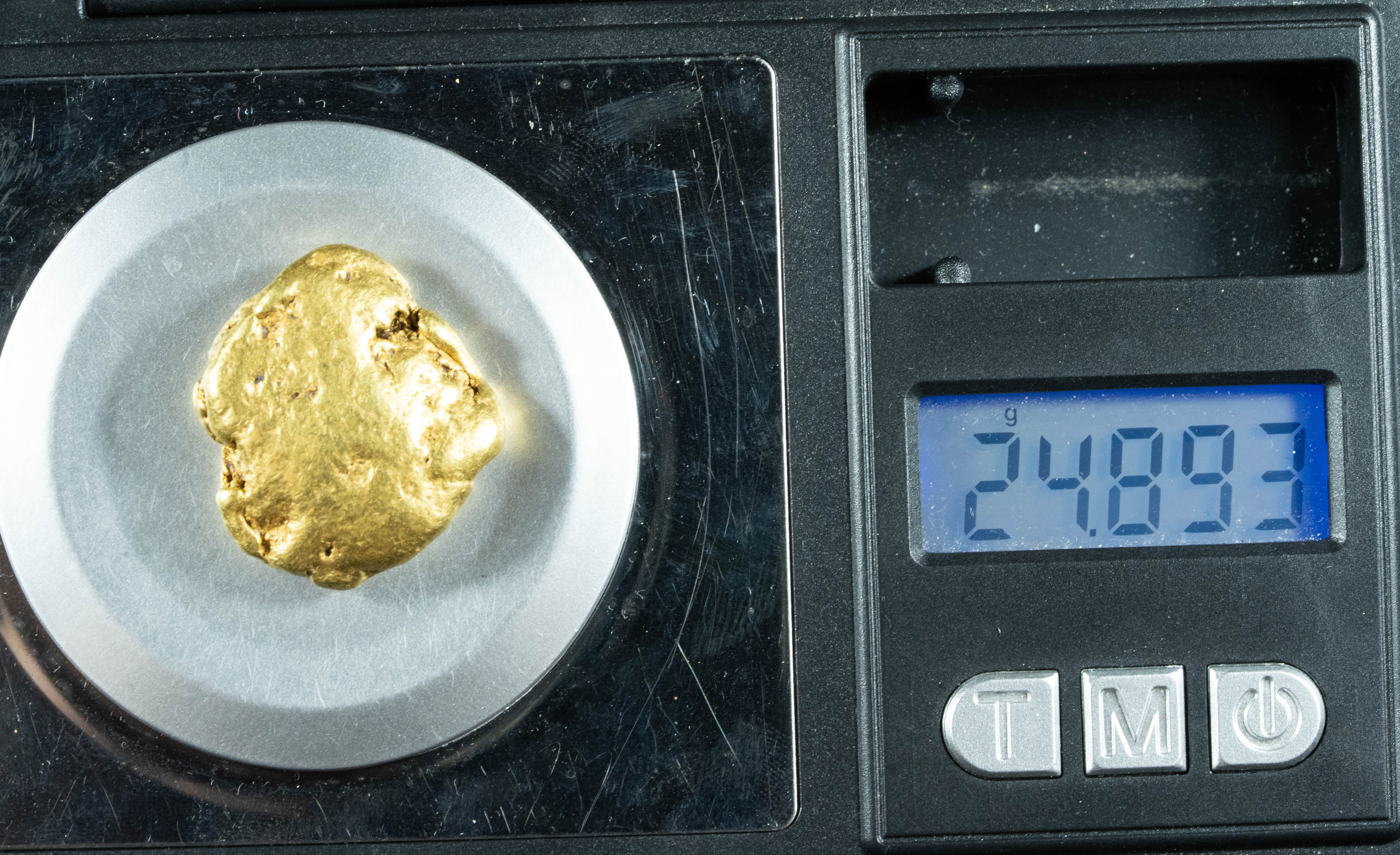 #542 Large Alaskan BC Gold Nugget 24.89 Grams Genuine