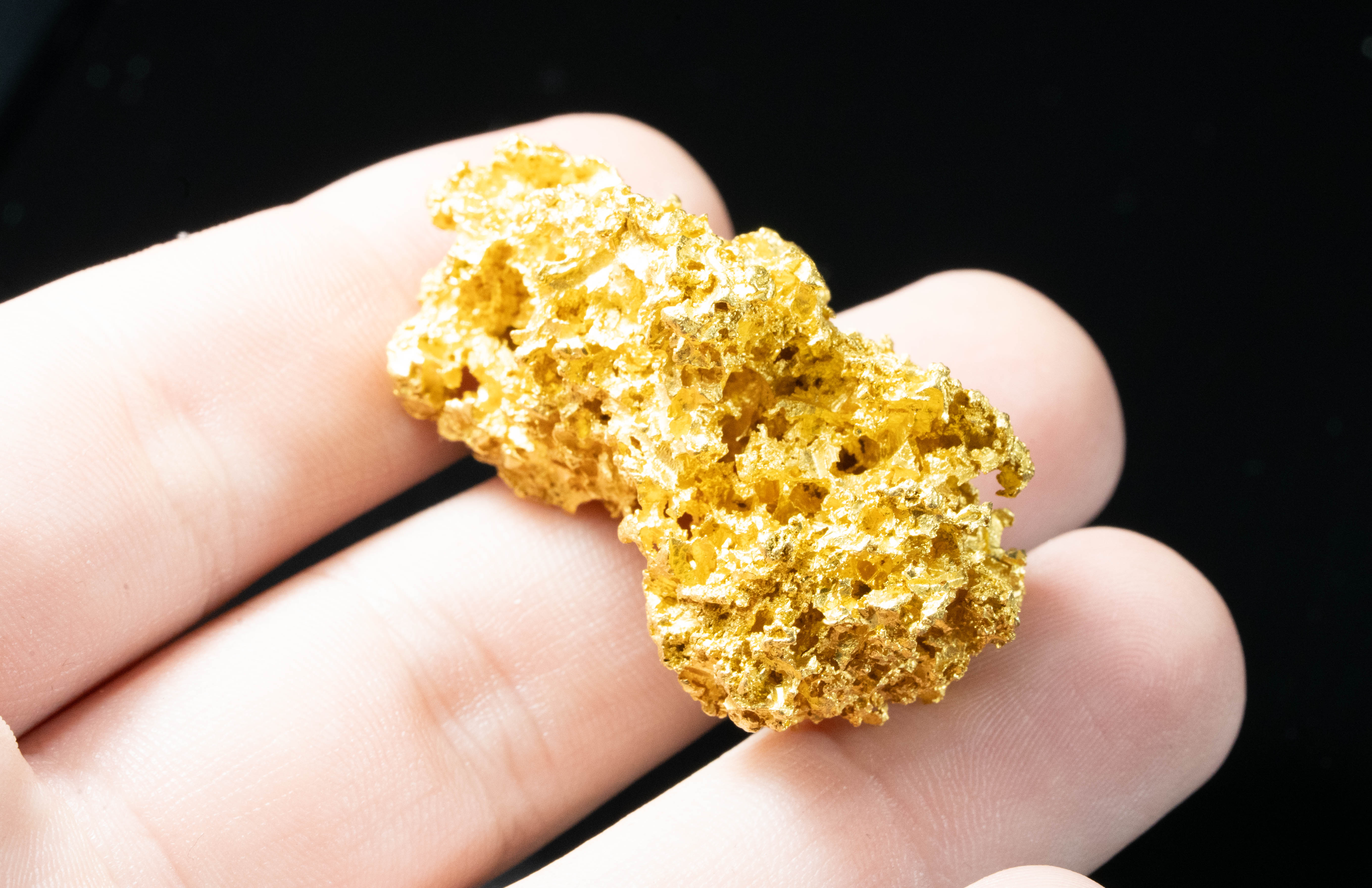 #1202 Natural Gold Nugget Australian 46.50 Grams Genuine