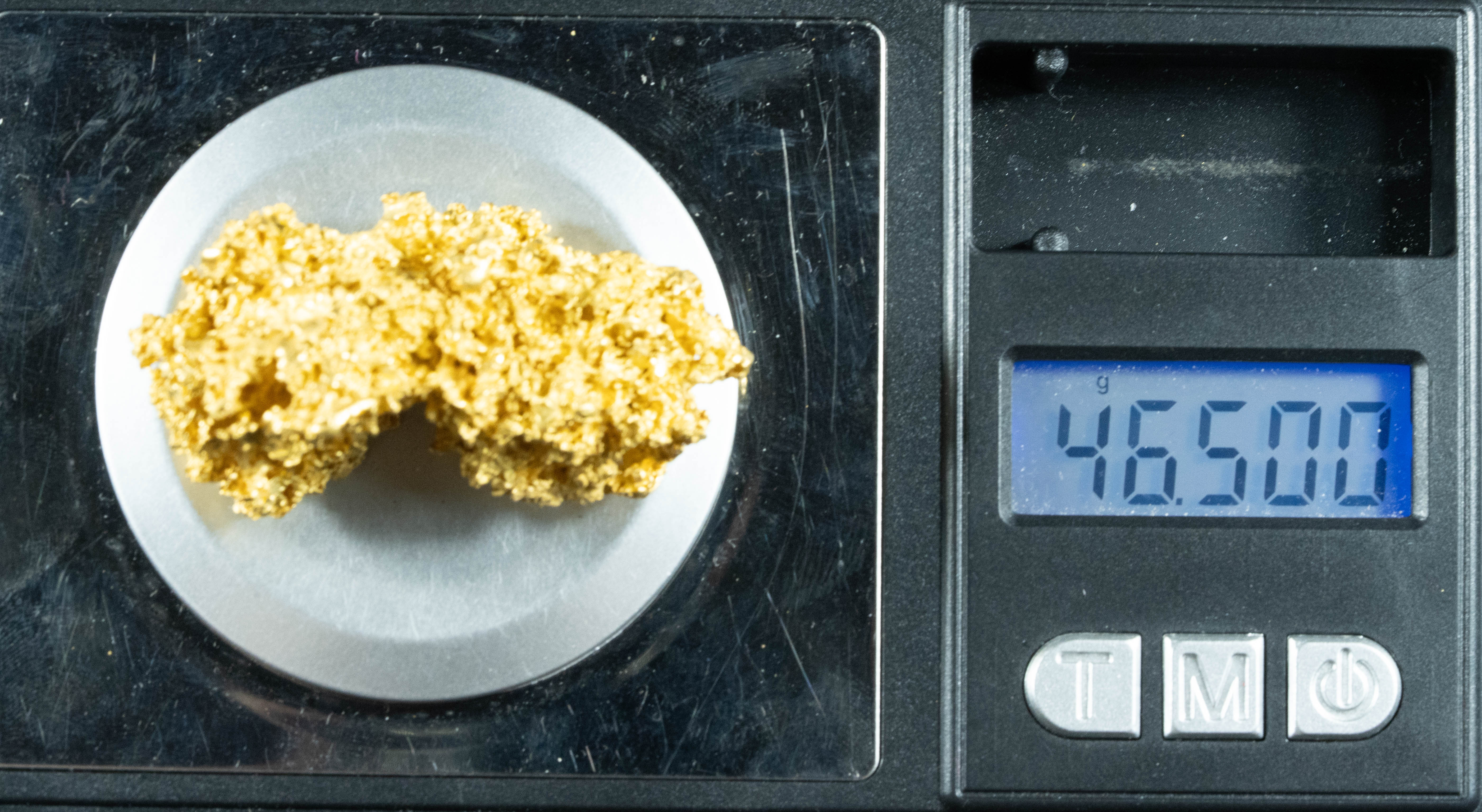 #1202 Natural Gold Nugget Australian 46.50 Grams Genuine