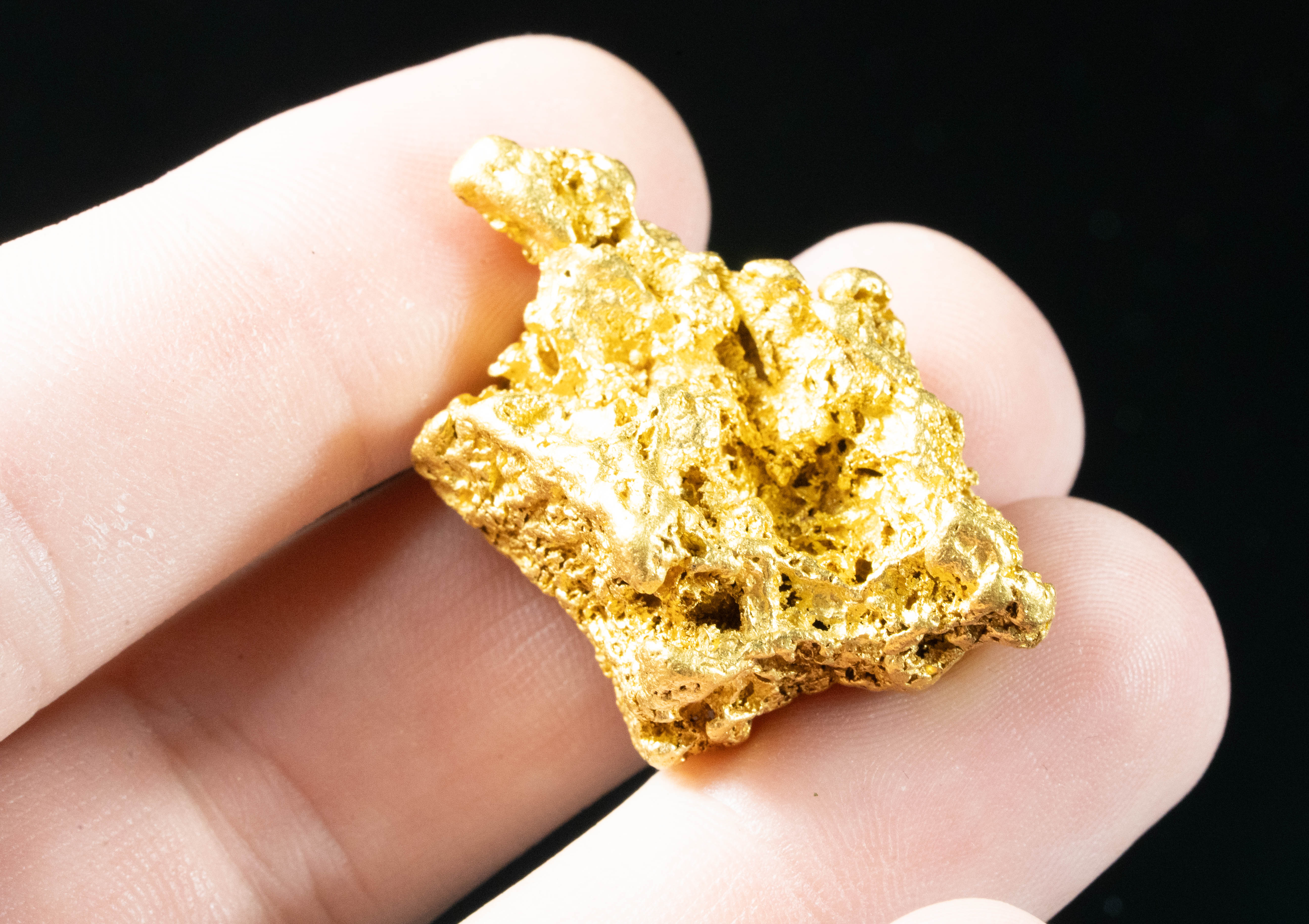 #1205 Large Australian Natural Gold Nugget 44.58 Grams