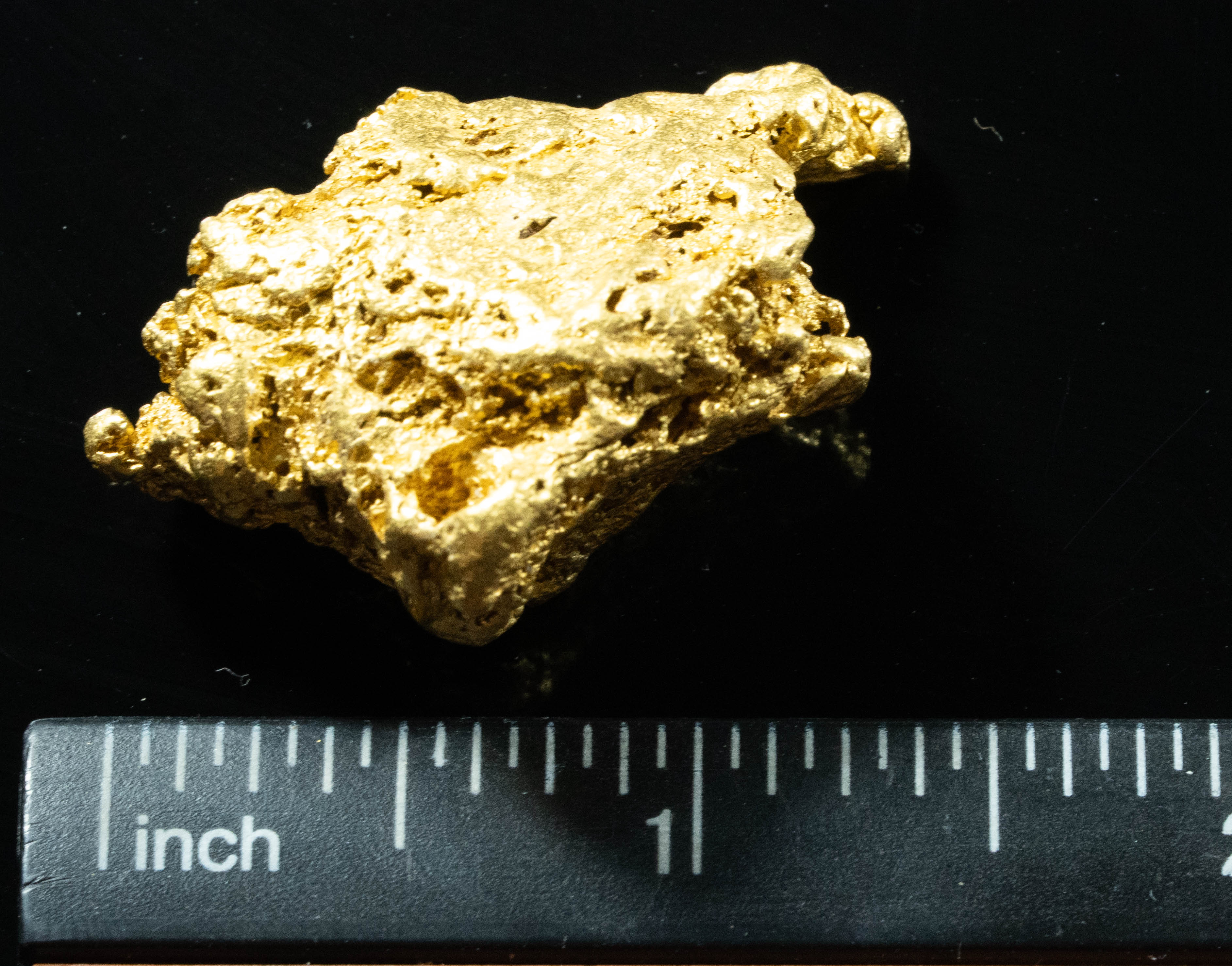 #1205 Large Australian Natural Gold Nugget 44.58 Grams