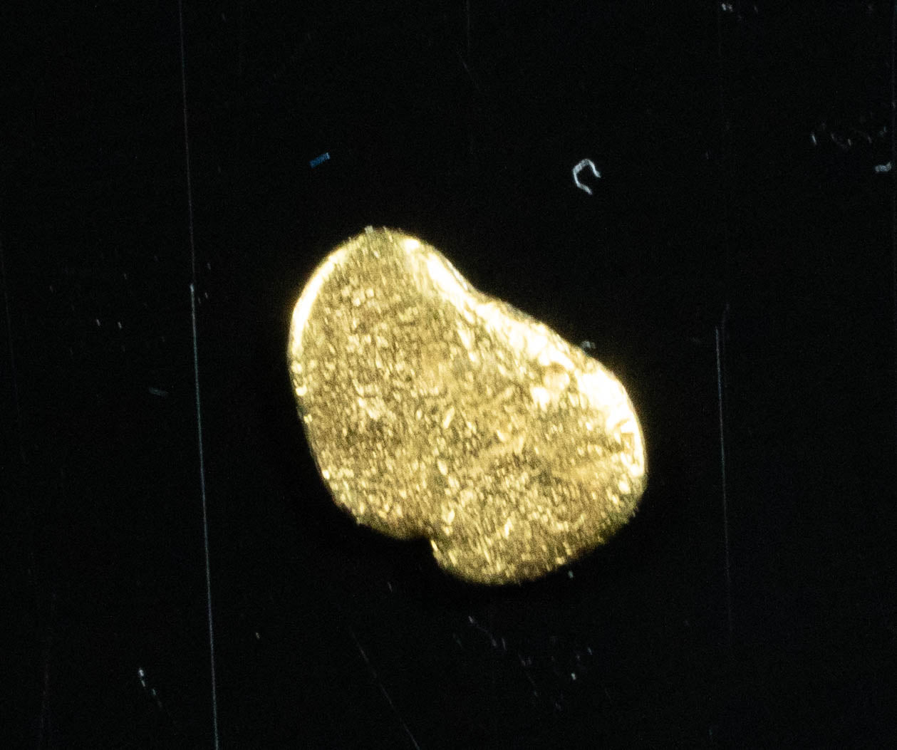 Alaskan-Yukon BC Gold Rush Natural Gold Nugget 0.07 Grams Genuine