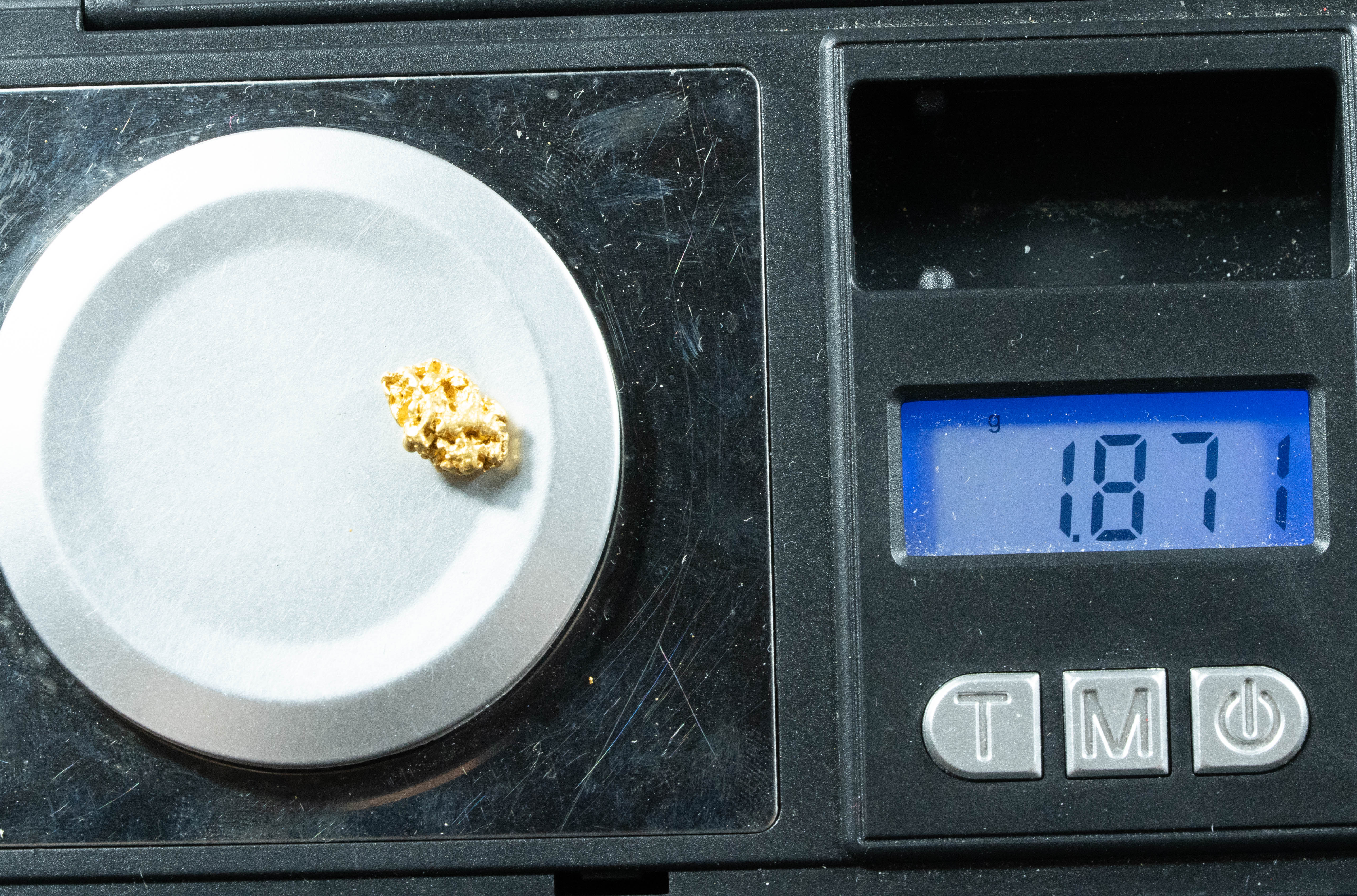 #725 Natural Gold Nugget Australian 1.87 Grams Genuine