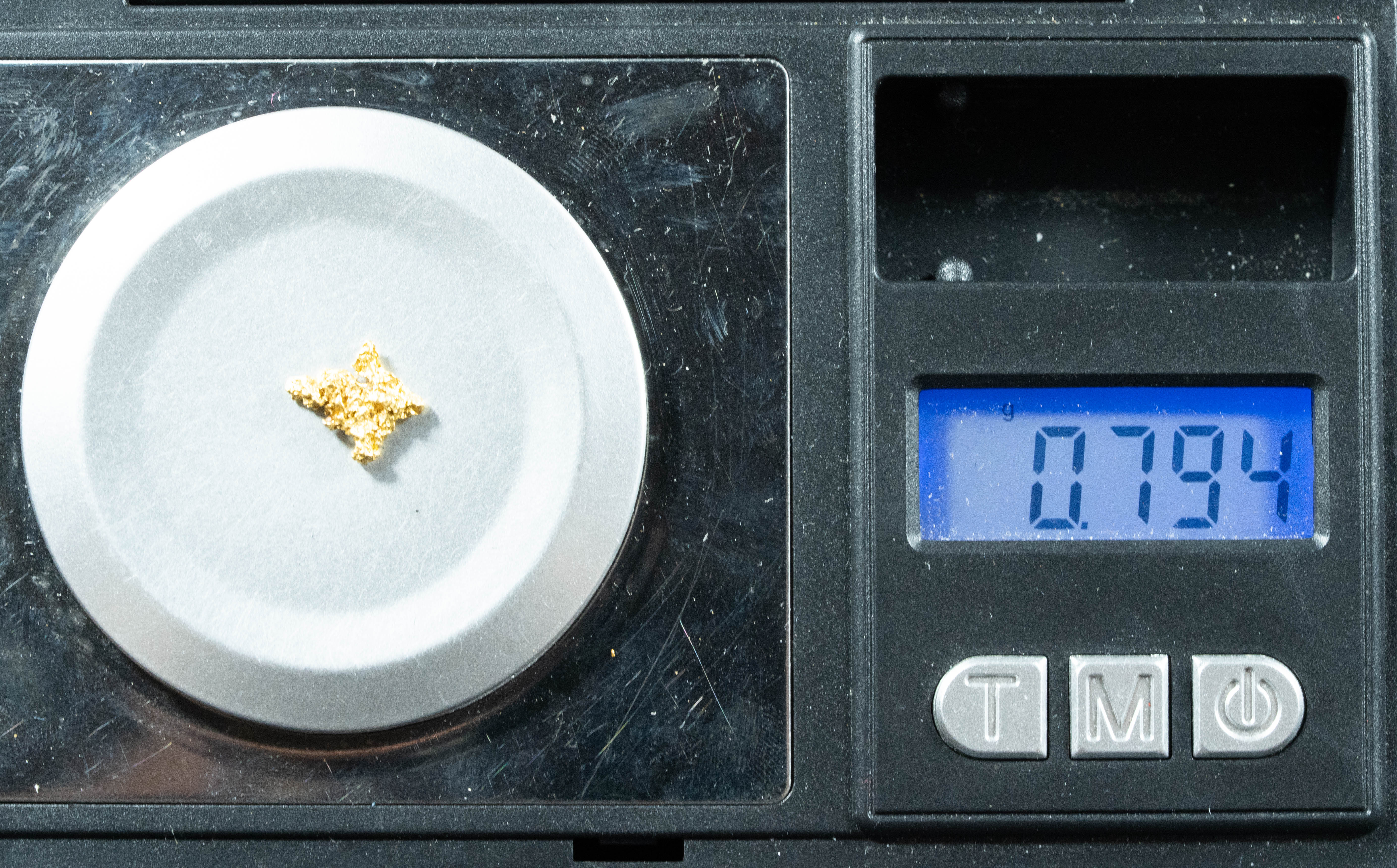 #738 Natural Gold Nugget Australian .79 Grams Genuine