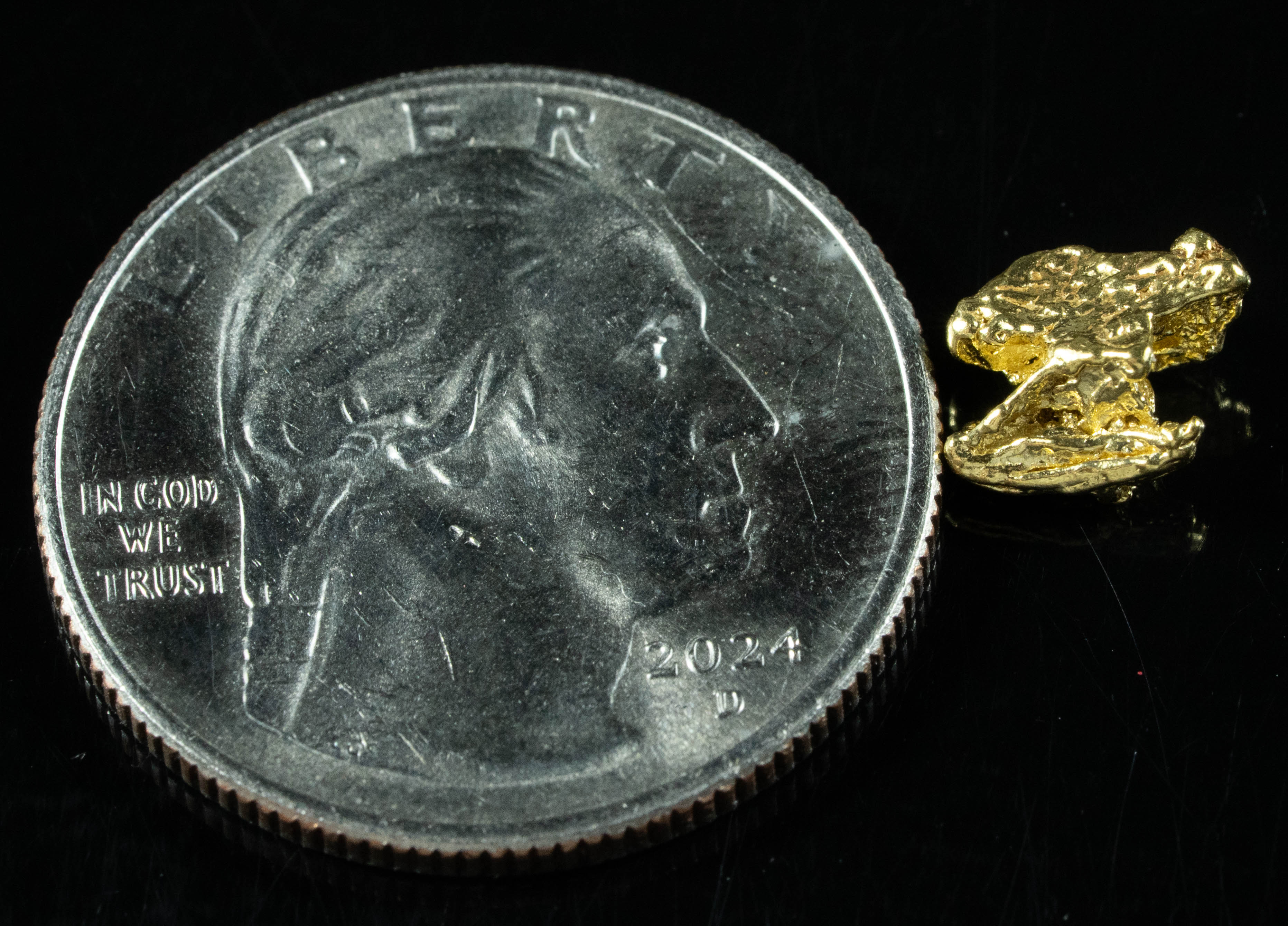 #4 Alaskan BC Natural Gold Nugget .84 Grams Genuine