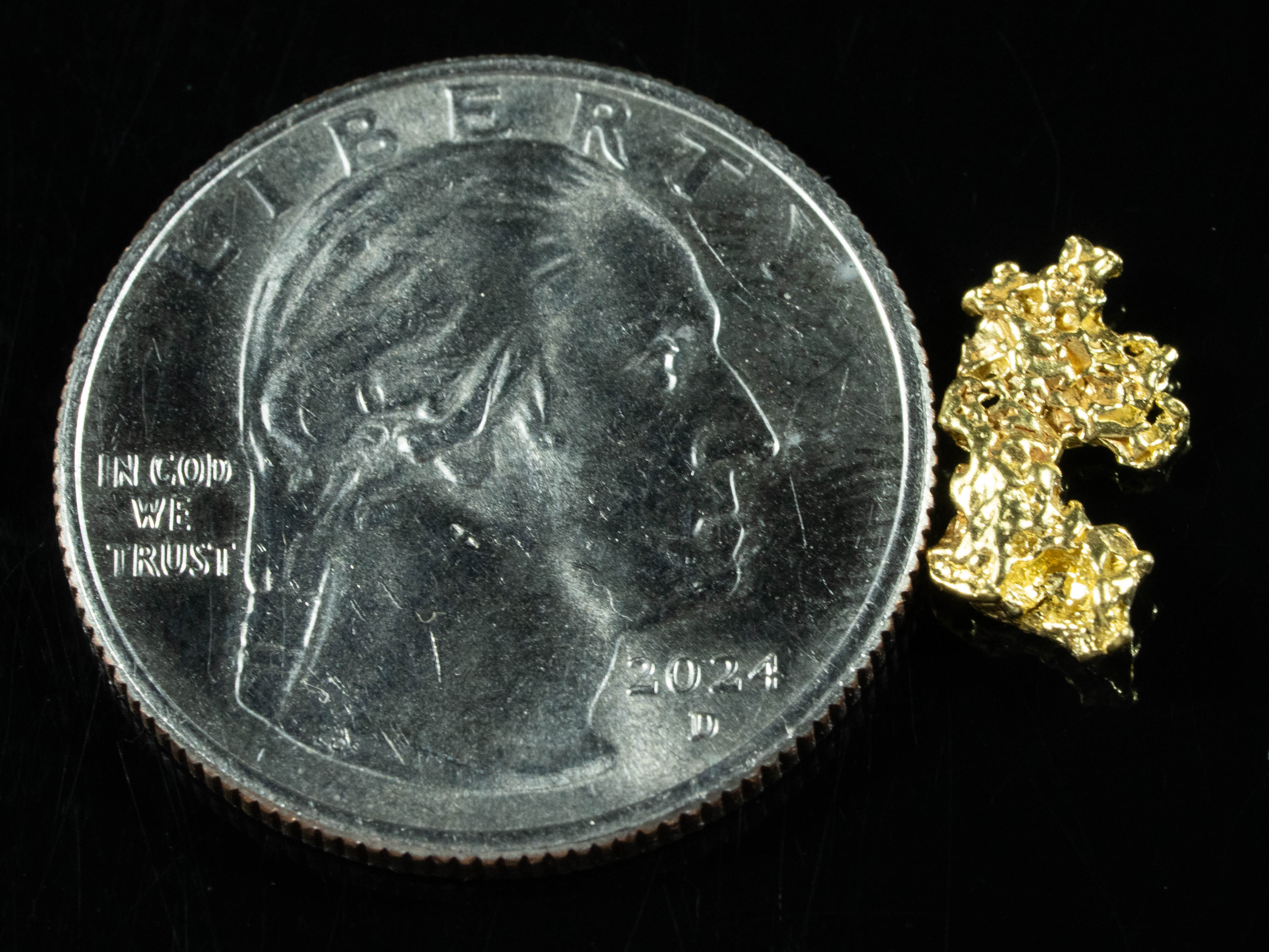 #9 Alaskan BC Natural Gold Nugget .74 Grams Genuine
