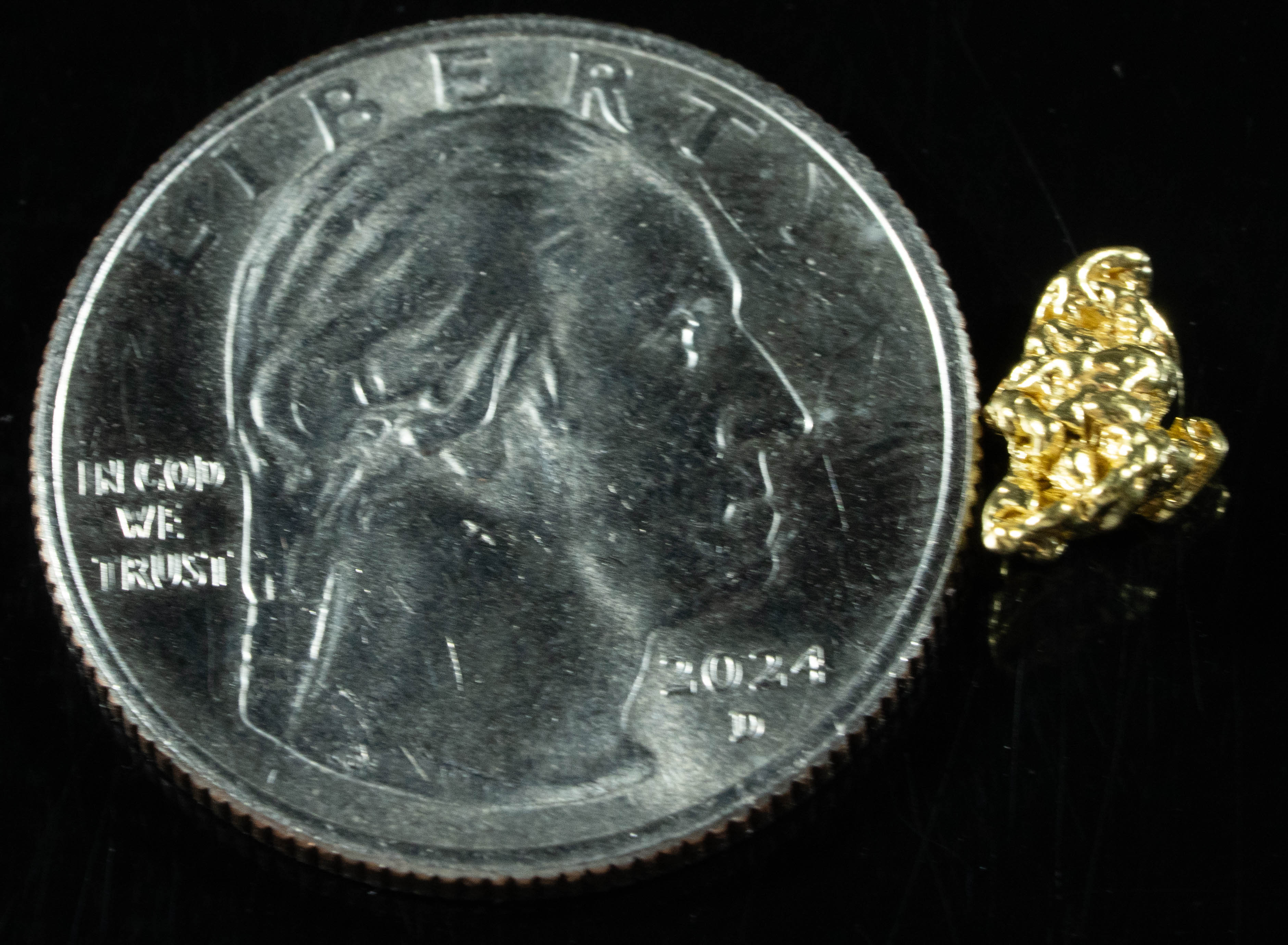 #16 Alaskan BC Natural Gold Nugget .88 Grams Genuine