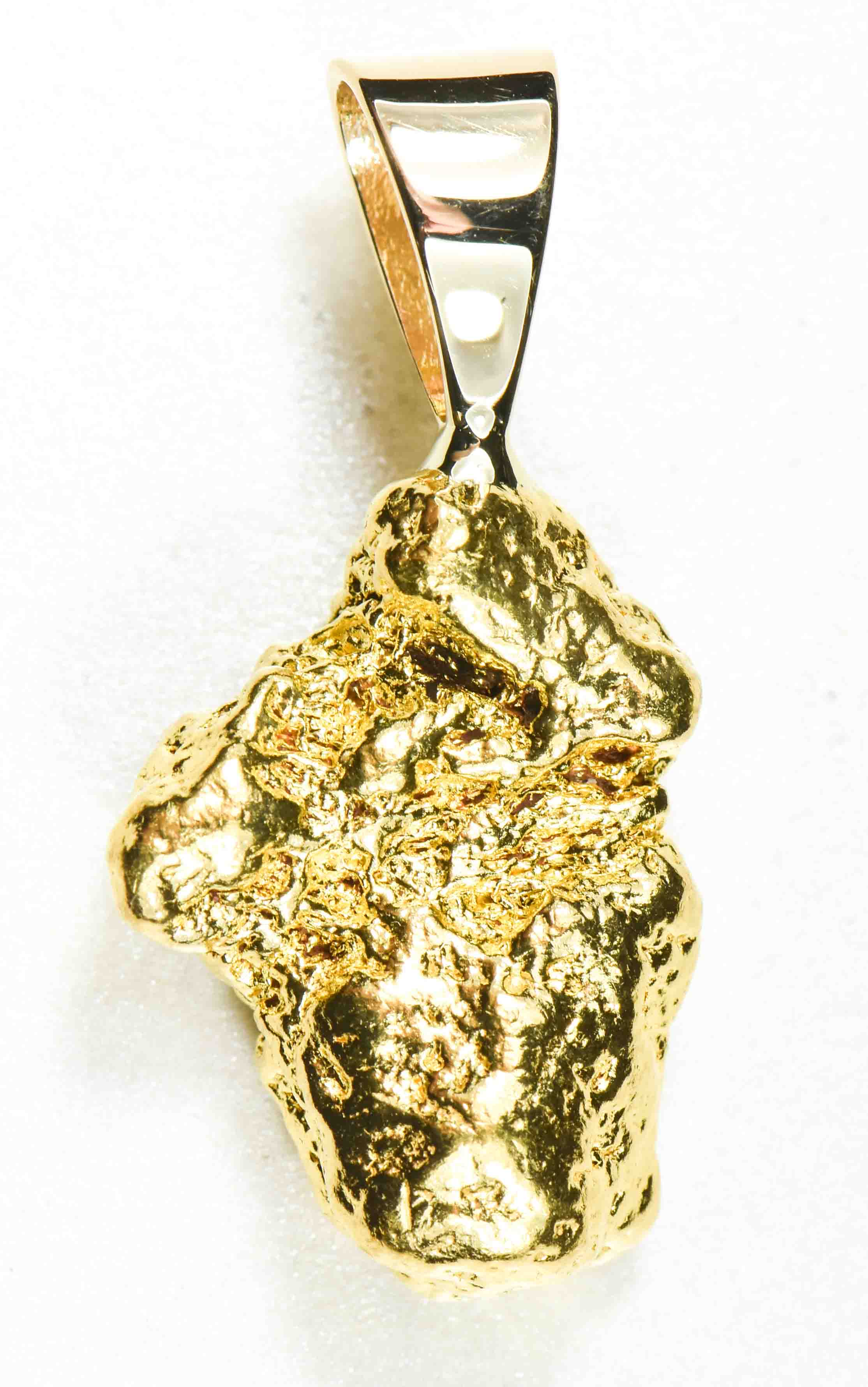 #632 Alaskan-Yukon BC Natural Gold Nugget  Pendant 22.87 Grams Authentic