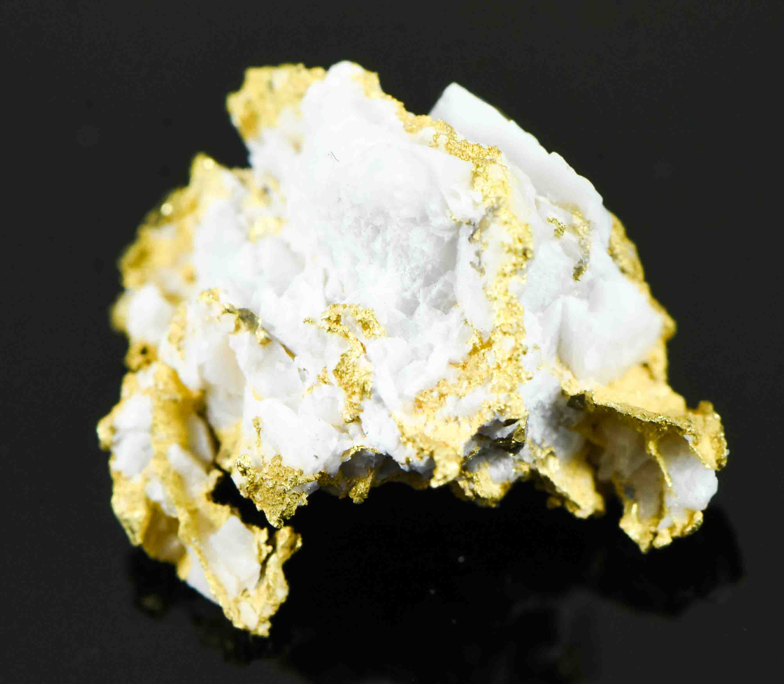 #OM-147 Crystalline Gold Nugget Specimen 3.86 Grams Oriental Mine Sierra County California Rare