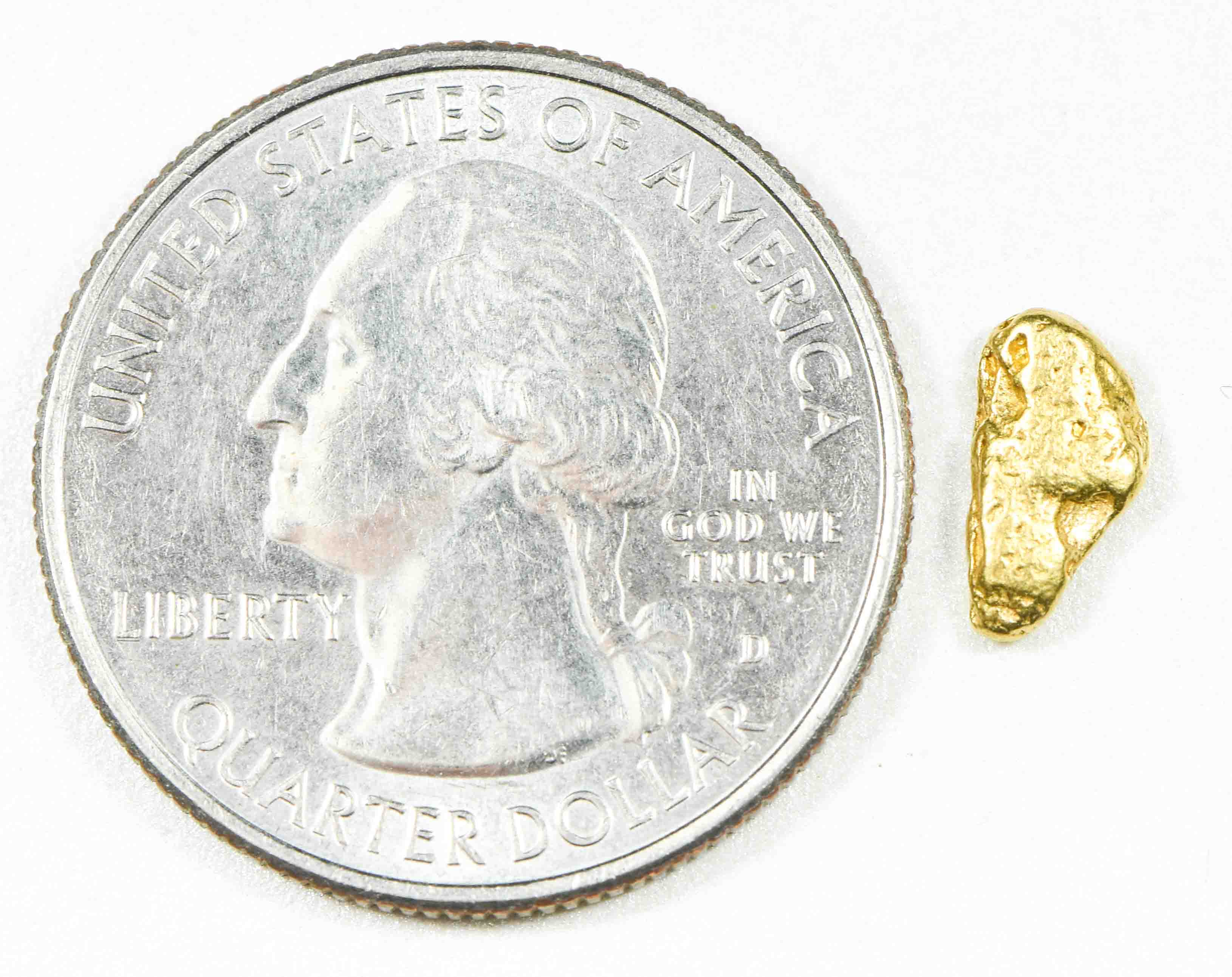 #7 Alaskan BC Natural Gold Nugget .80 Grams Genuine
